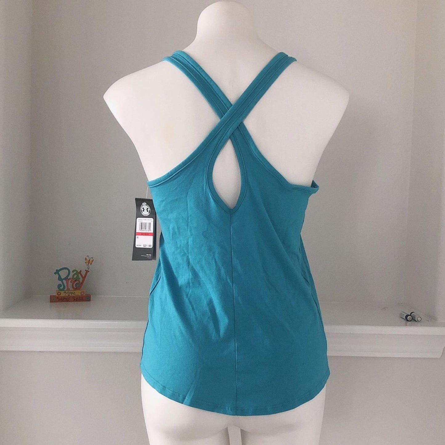 Under Armour Graphic Escape Blue Haze Tank Top, Size XS New w/Tag $25