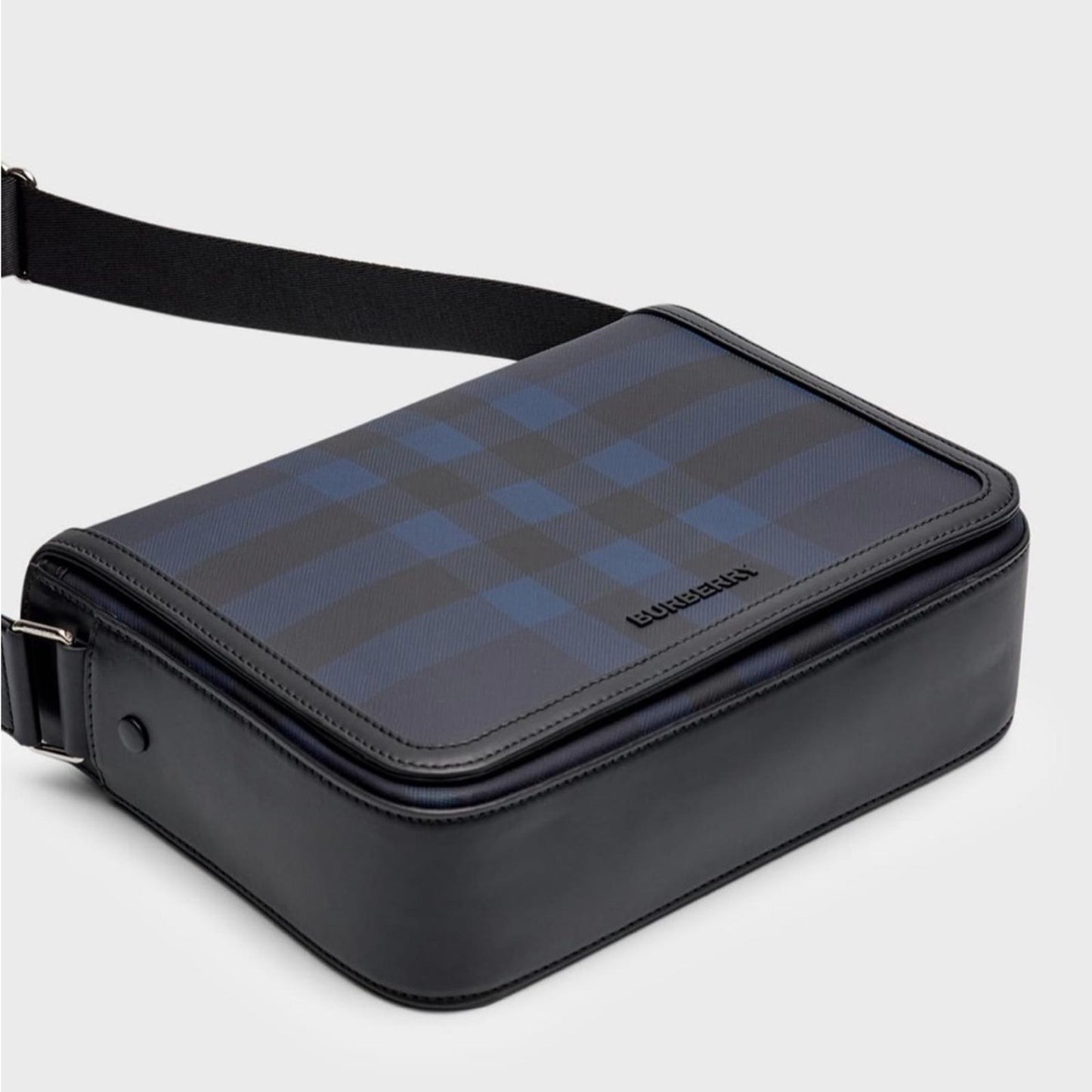 Burberry Blue House Check Small Alfred Messenger Bag, New w/Tag $1,650