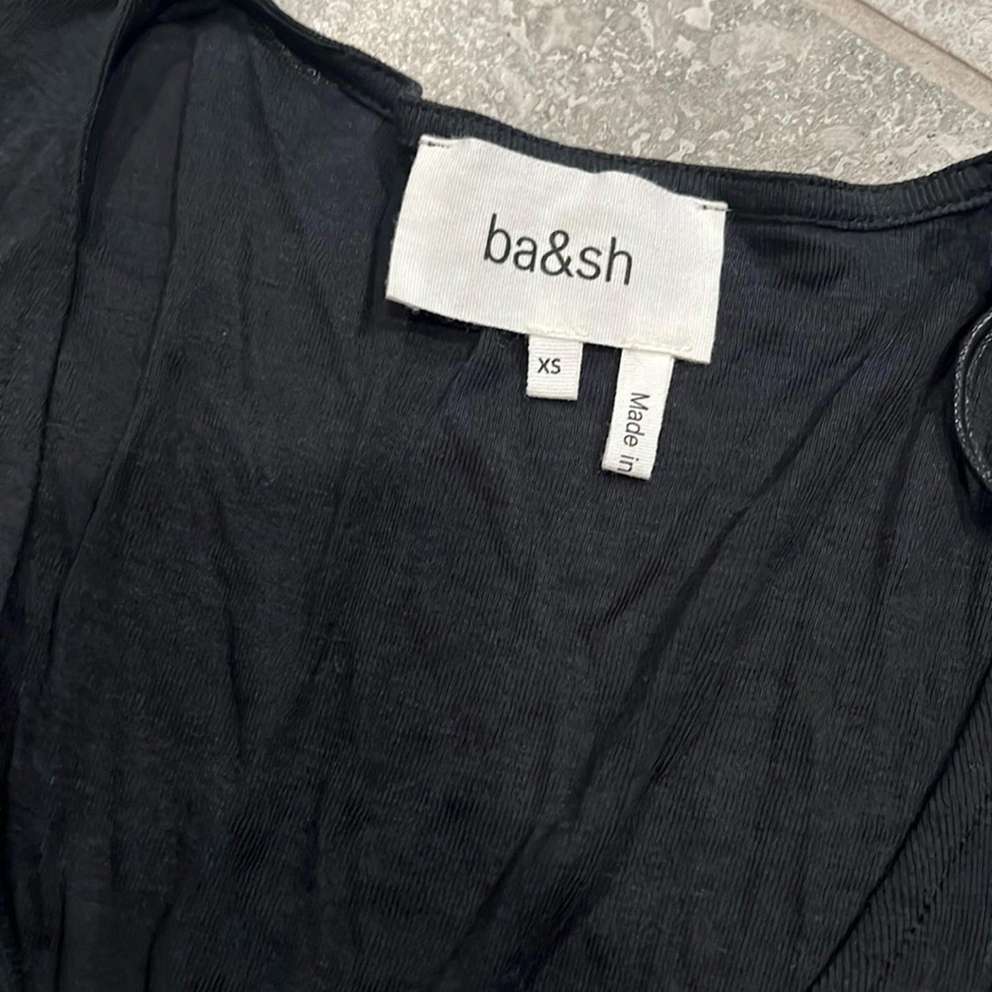 Ba&sh Celia Bodysuit in Black, Size XS/0 New w/Tag Retail $195