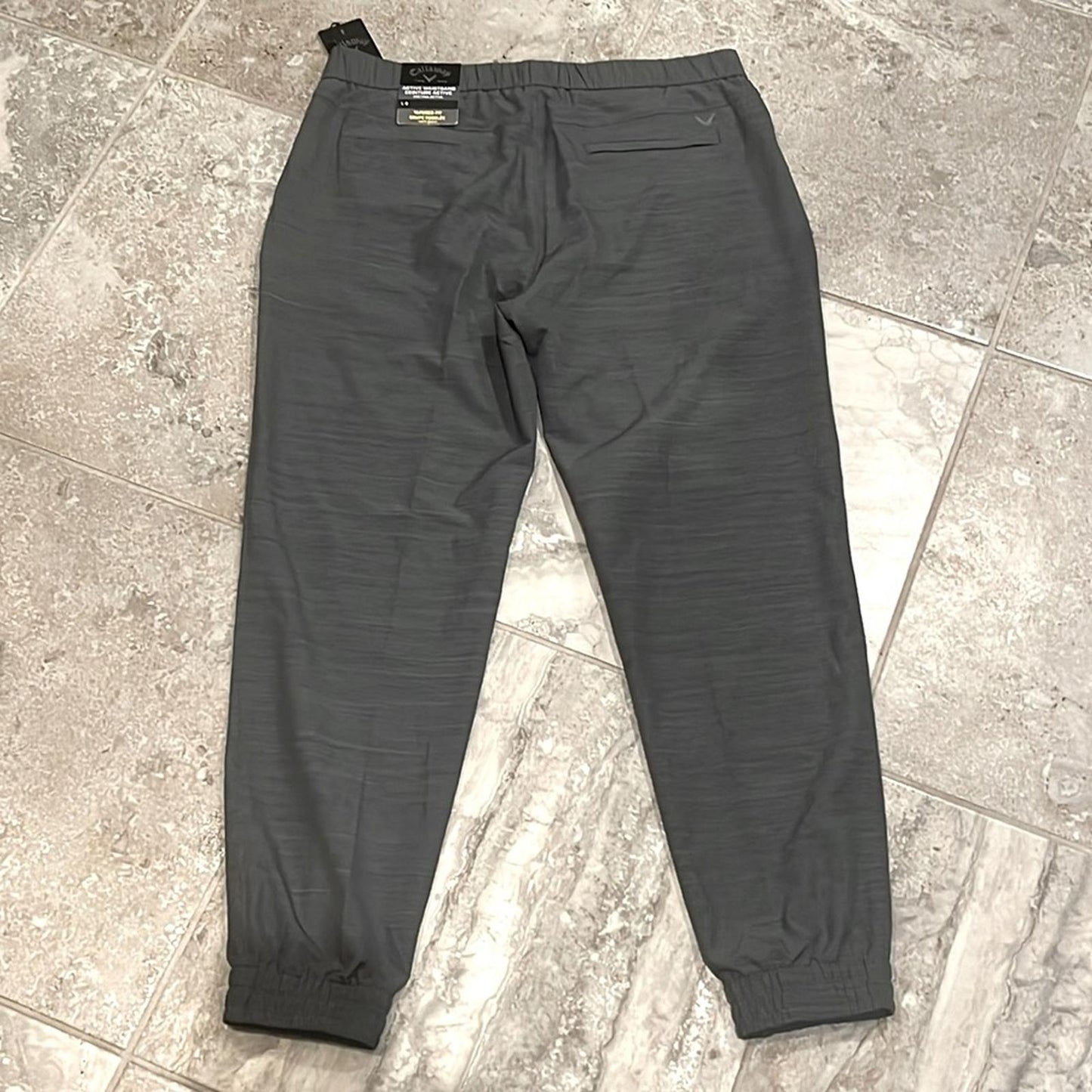 Callaway Men’s Eco Pull On Jogger Pants in Grey, Opti-Dry Size L New w/Tag $85