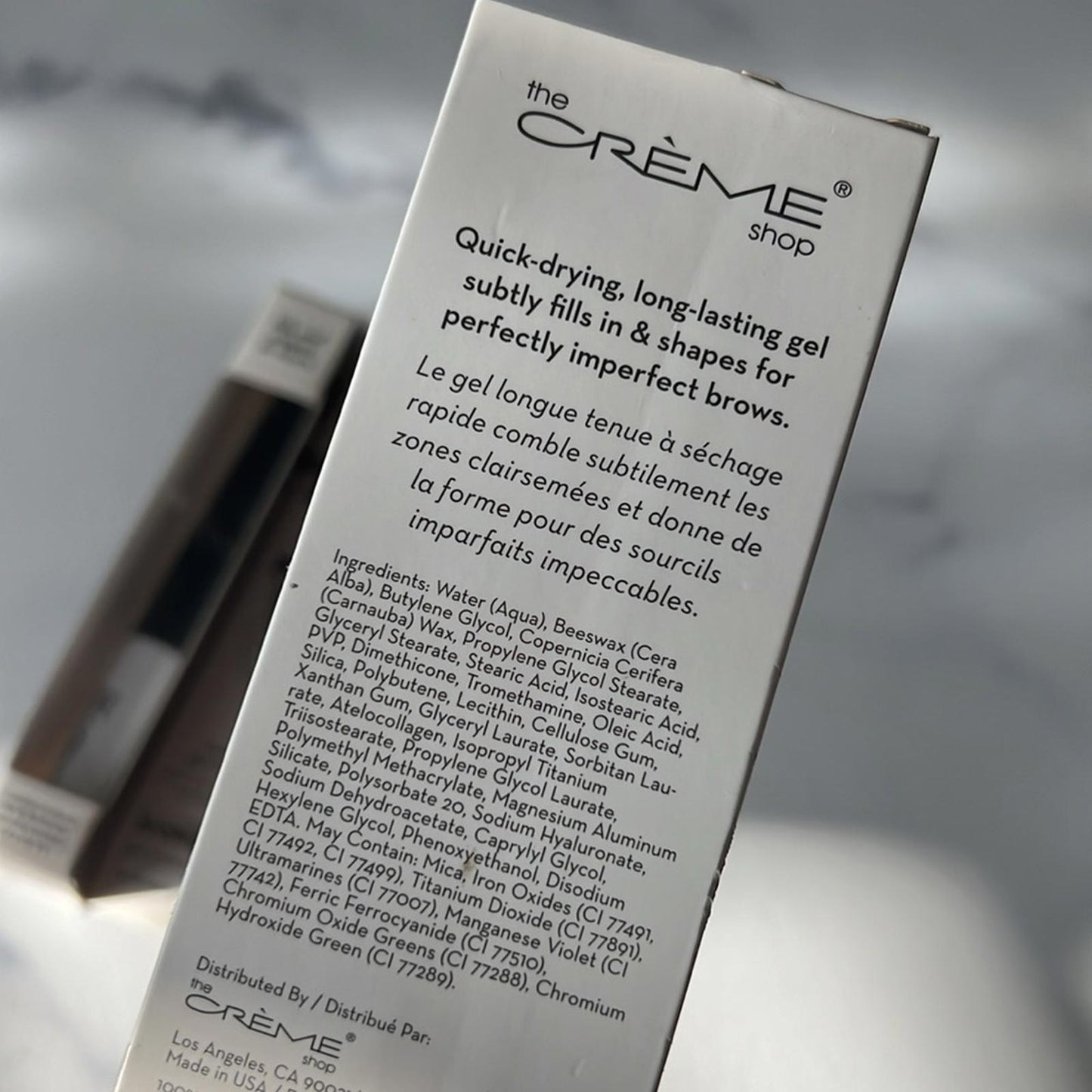 X2 The Crème Shop Swipe Right Brow Gel in Black, New w/Tag