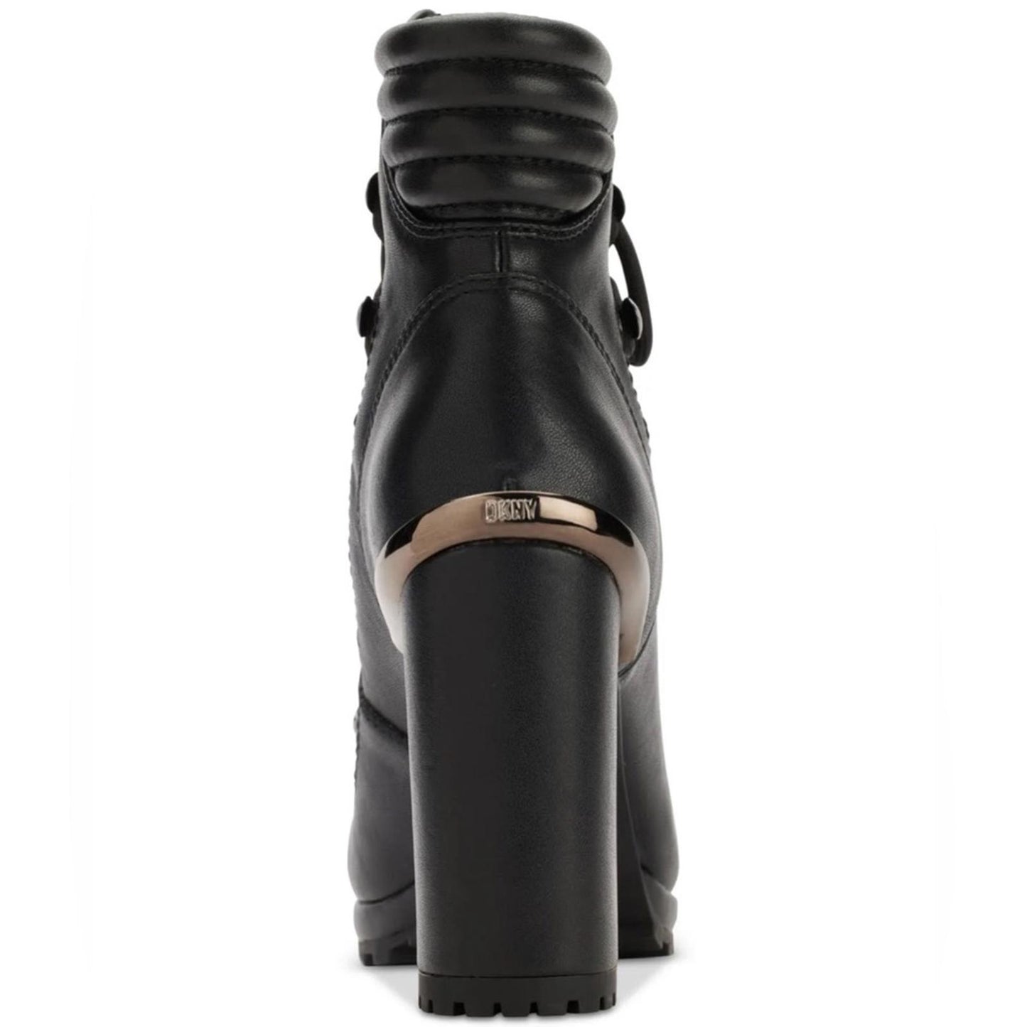 DKNY Lenni Lace-Up Ankle Boots, Oiled Suede Black Size 11 New in Box Retail $189