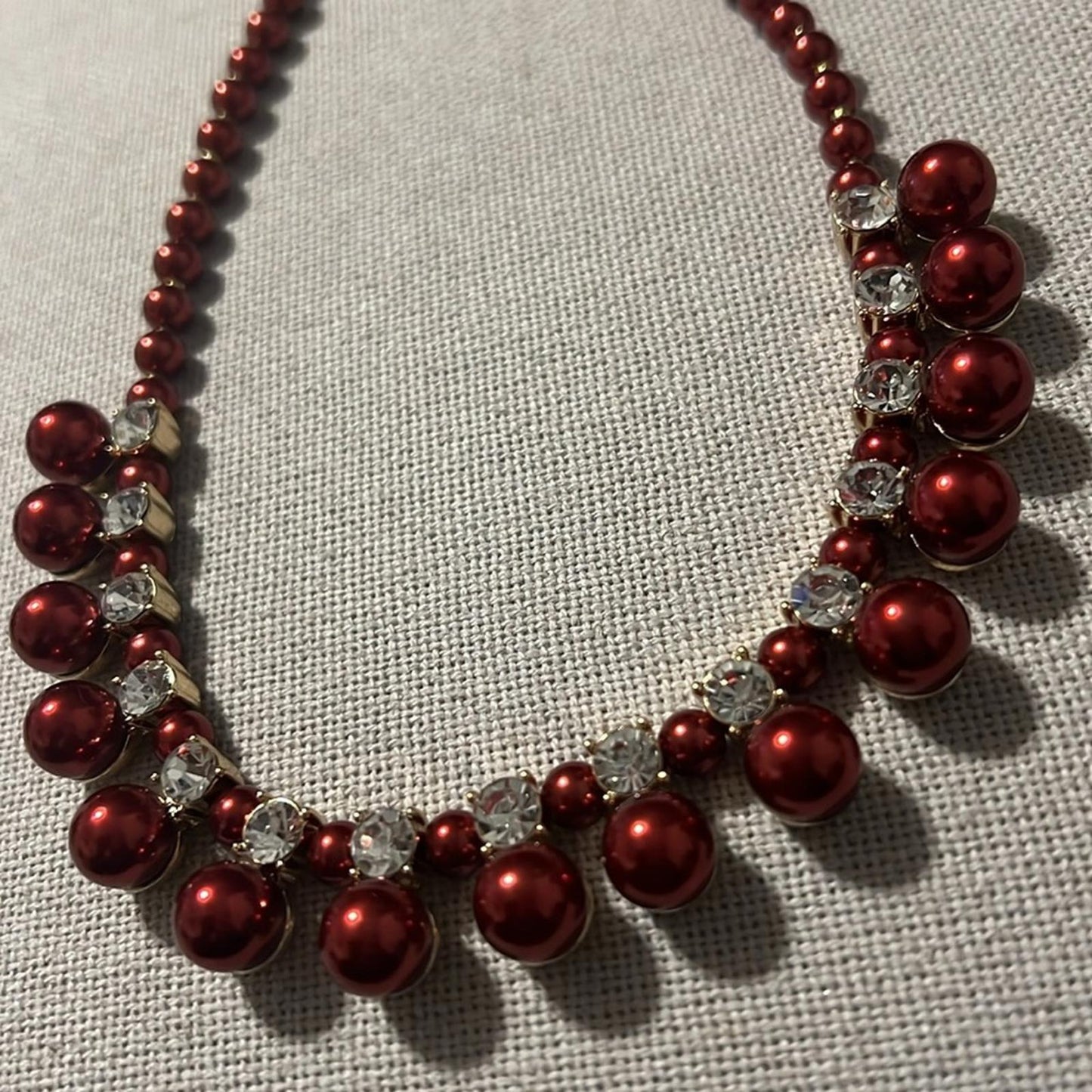 Charter Club Gold-Tone Crystal & Colored Faux Pearl Necklace 17" +2" Extender