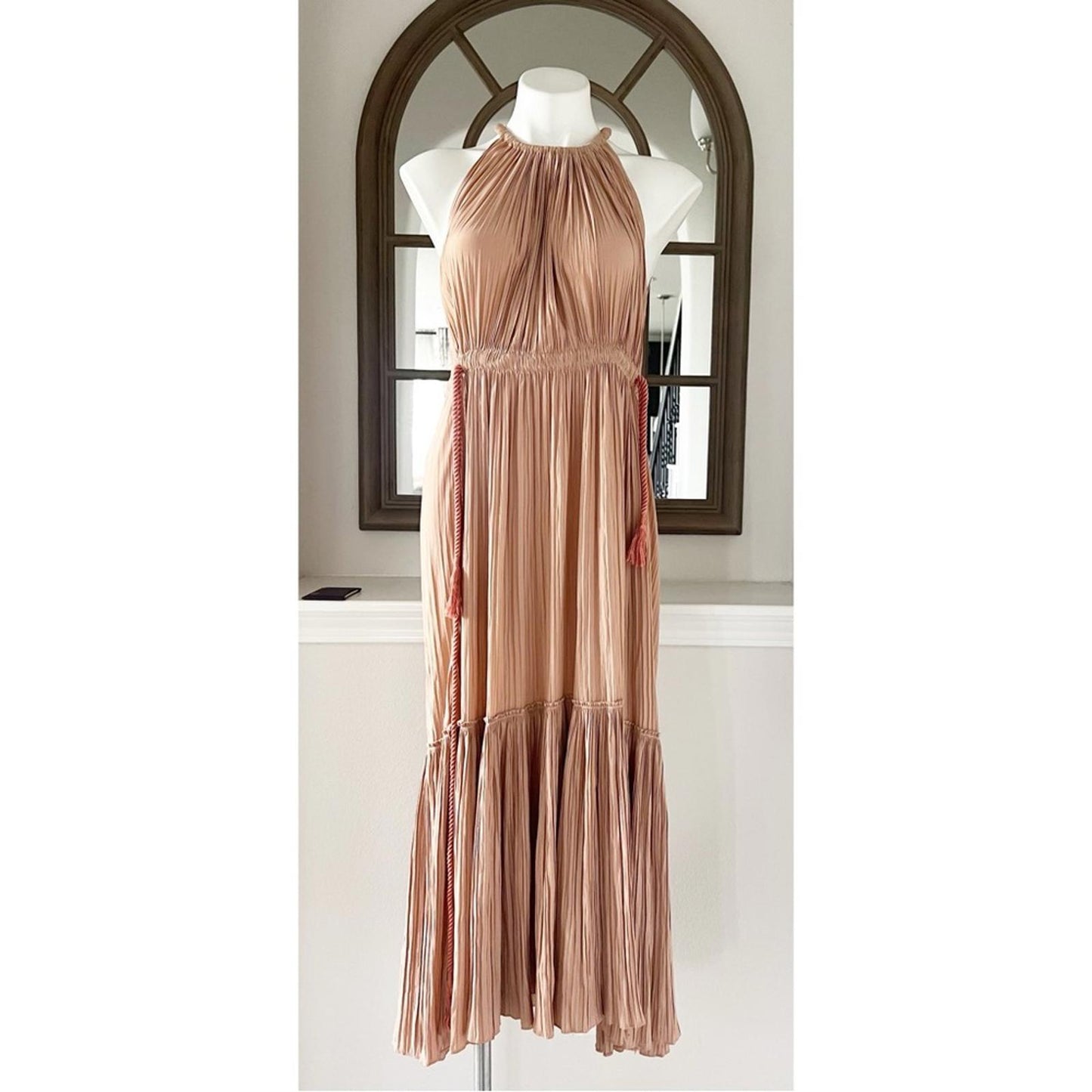 A.L.C. Ella Pleated Midi Dress, REVOLVE Size 2 New w/Tag Retail $695