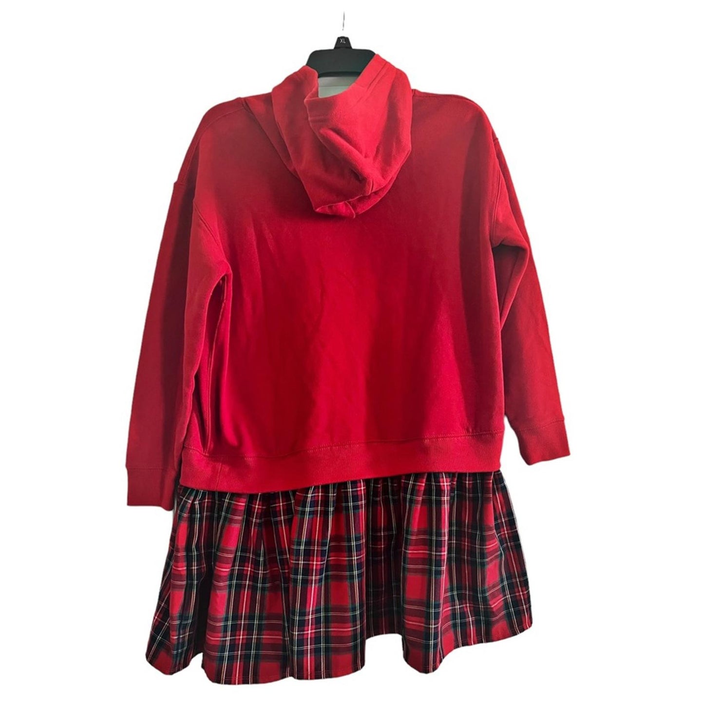 Polo Ralph Lauren Plaid Fleece Hoodie Dress, Big Kid New w/Tag Retail $79.50