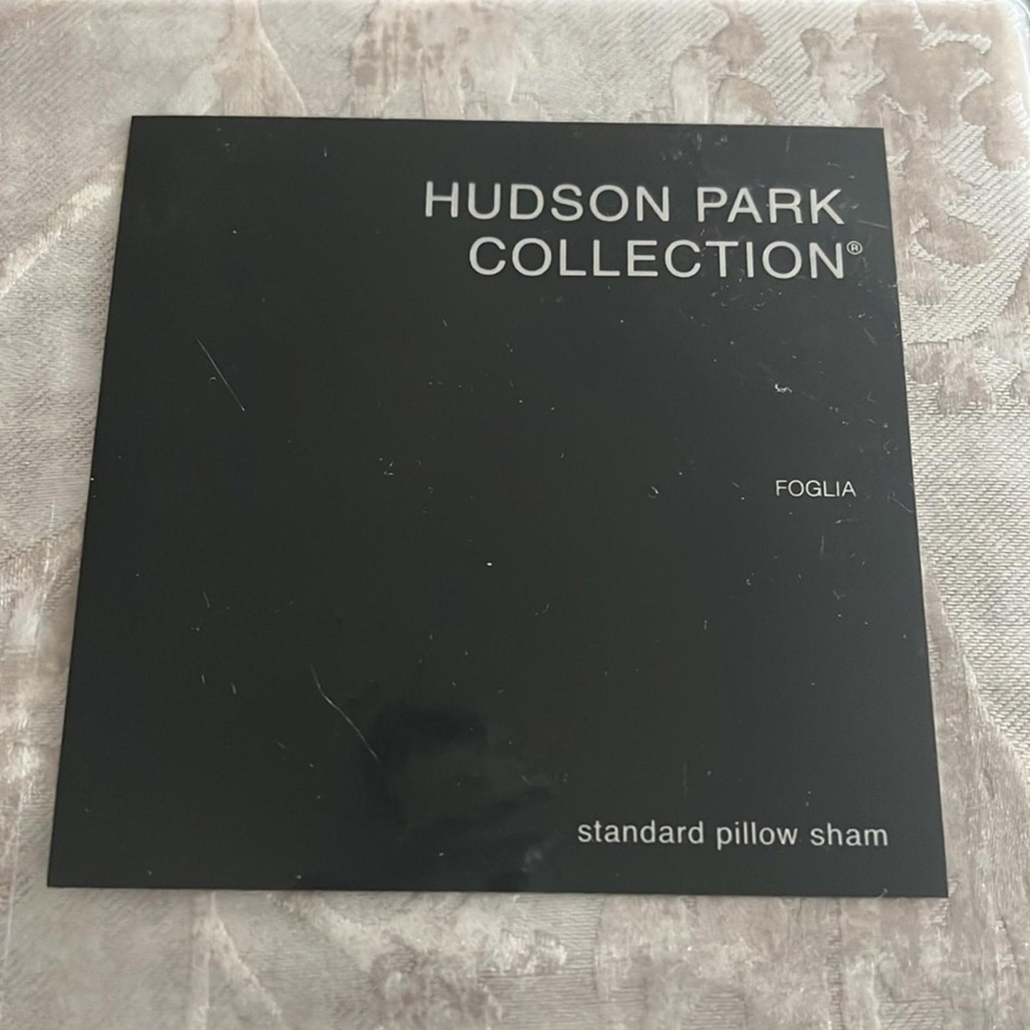 X2 Hudson Park Foglia Standard Sham, Queen New w/Tag Retail $270 for 2