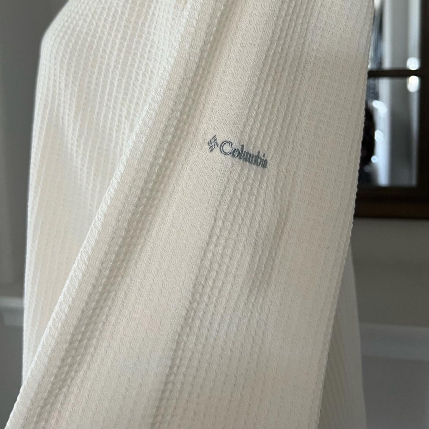 Columbia Pine Peak Long-Sleeve Thermal Top, Cream White Size 1X New with Tag