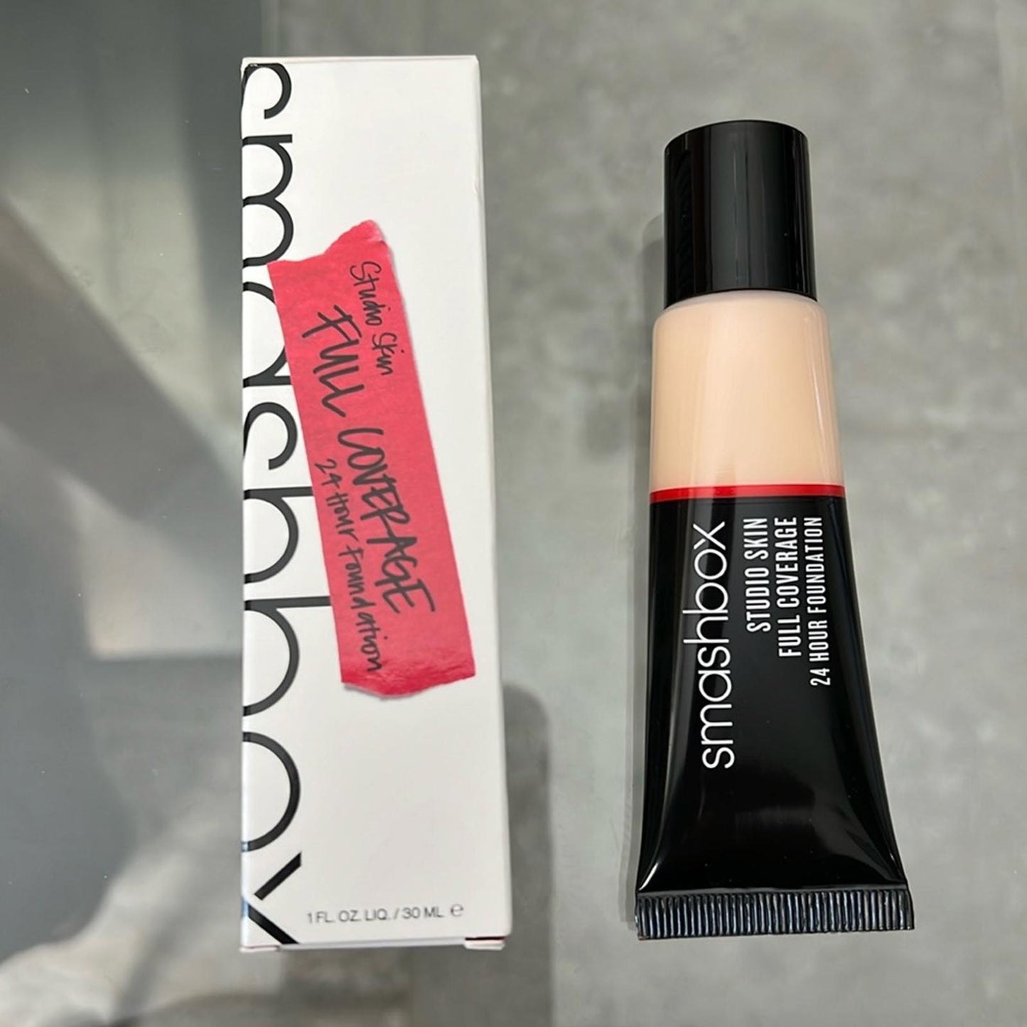 Smashbox Studio (0.1 Very Fair / Neutral) Skin Full Coverage 24Hr Foundation NEW