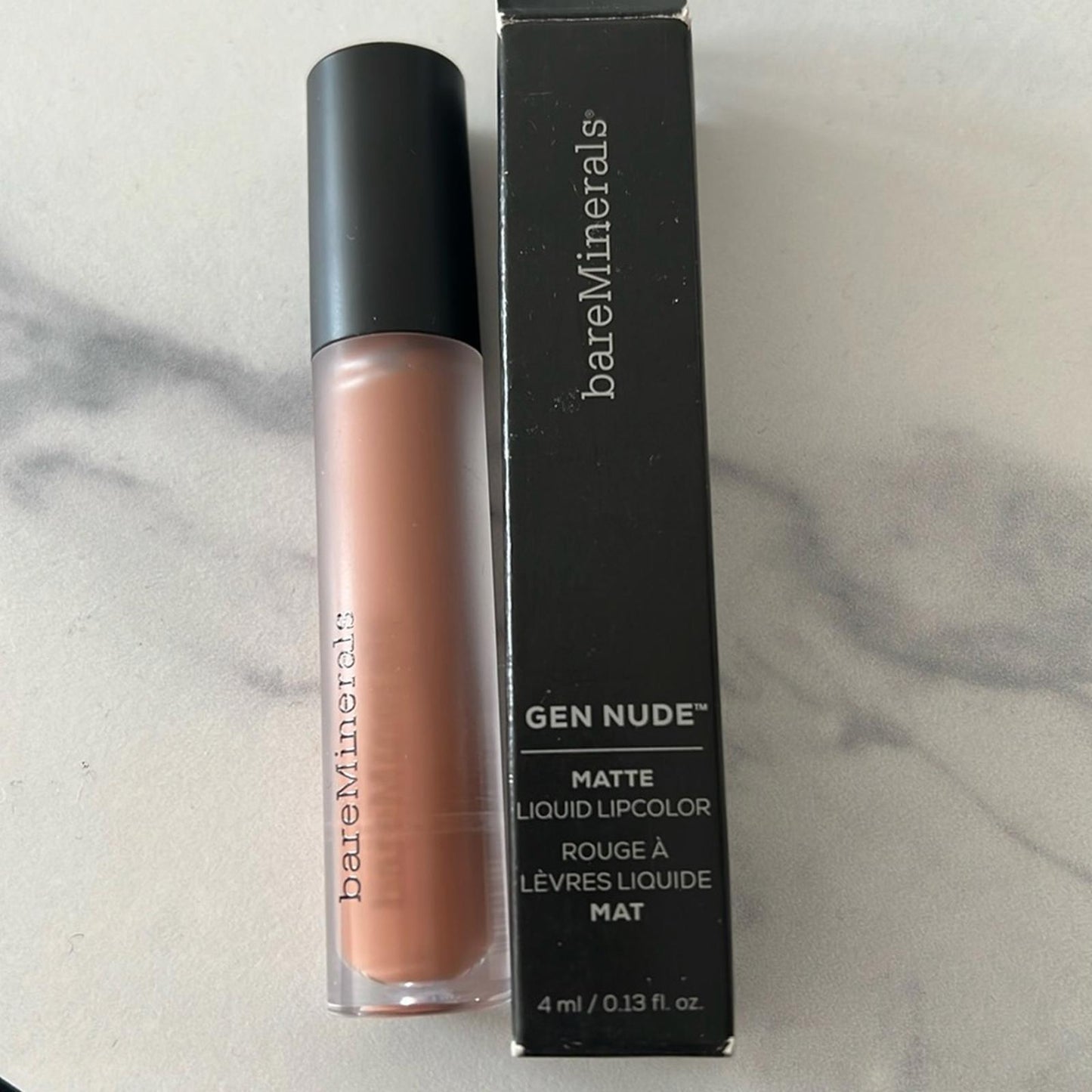 BareMinerals Gen Nude Matte Liquid LipColor in OM, 0.13oz NEW