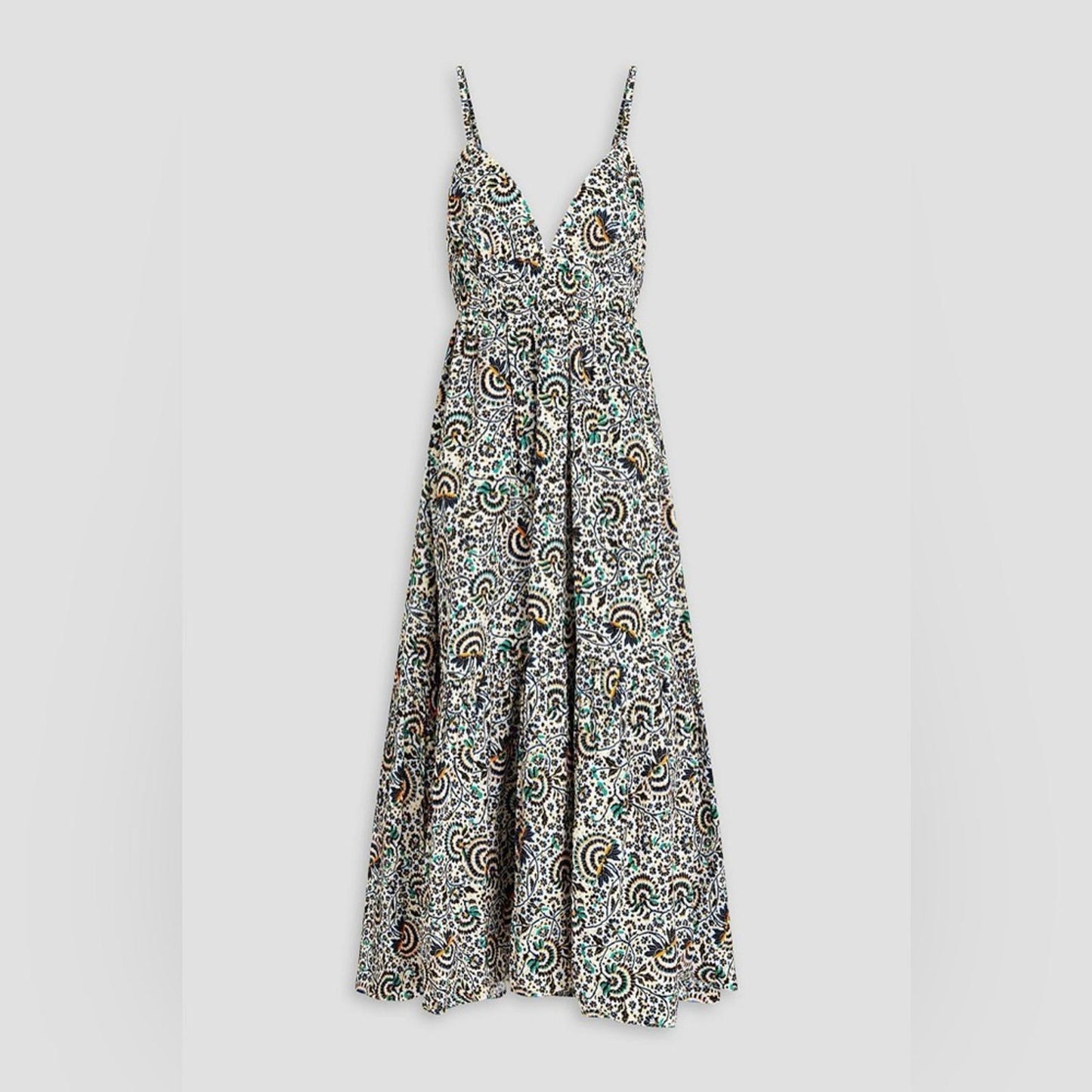A.L.C. Rhodes Printed Cotton-Poplin Midi Dress, Size 4 New w/Tag $545