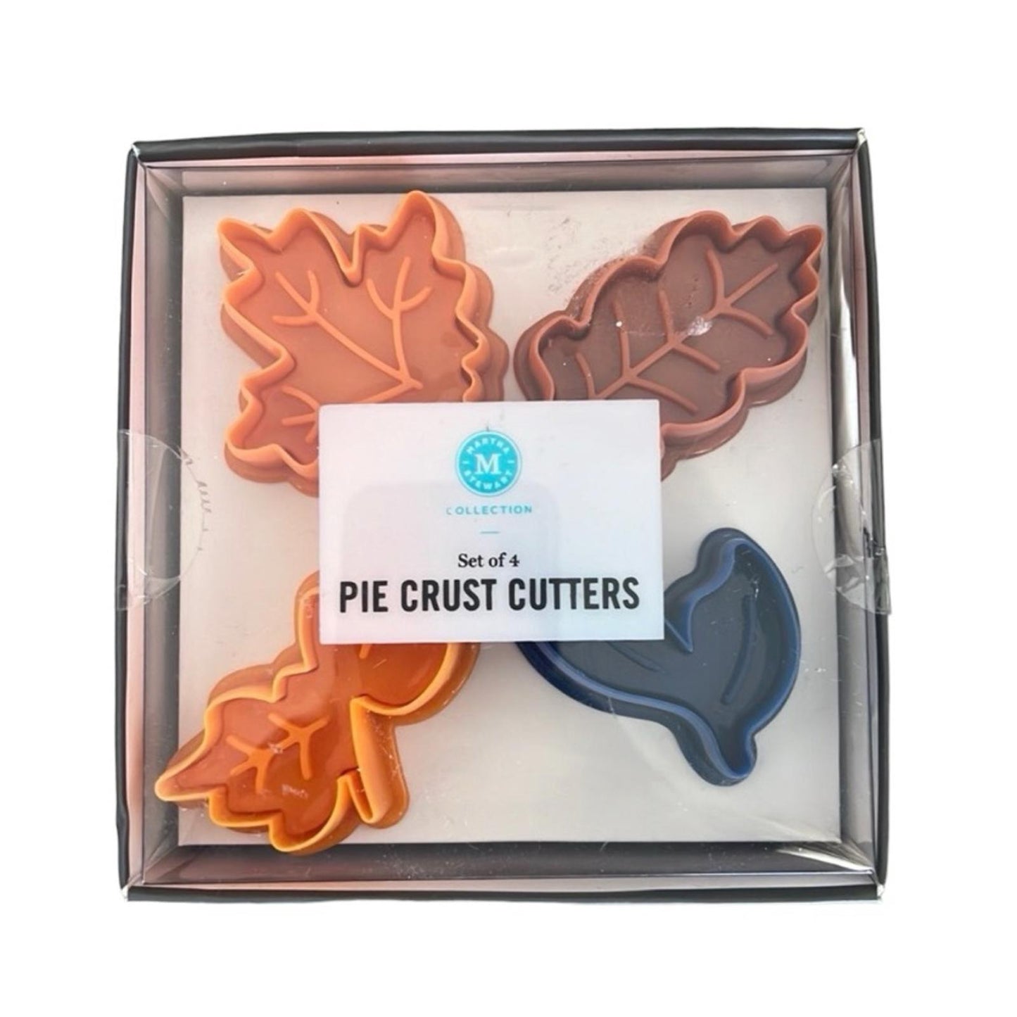 X2 Martha Stewart Set of 4 Pie Crust Cutters, New in Box