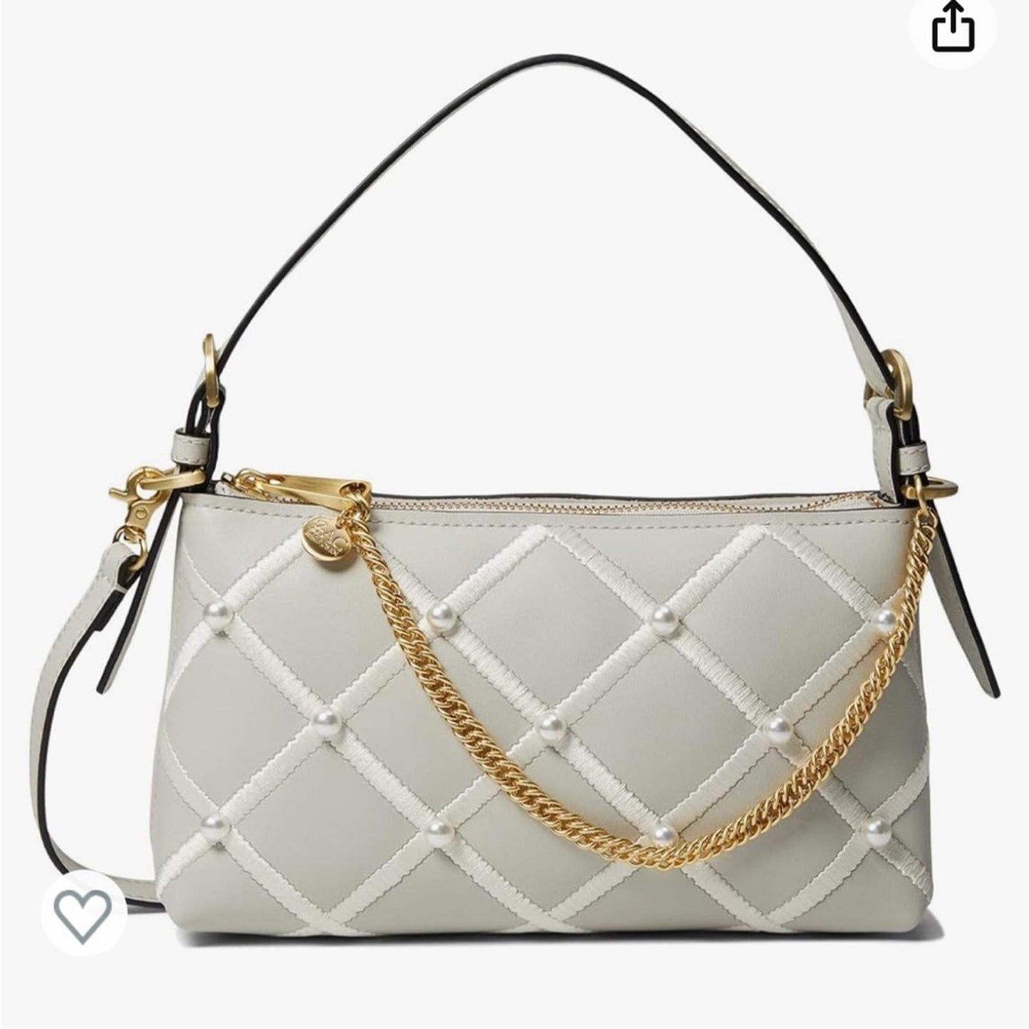 ZAC POSEN Zip Top Crossbody Bag in Moonlight, New w/Tag Retail $250