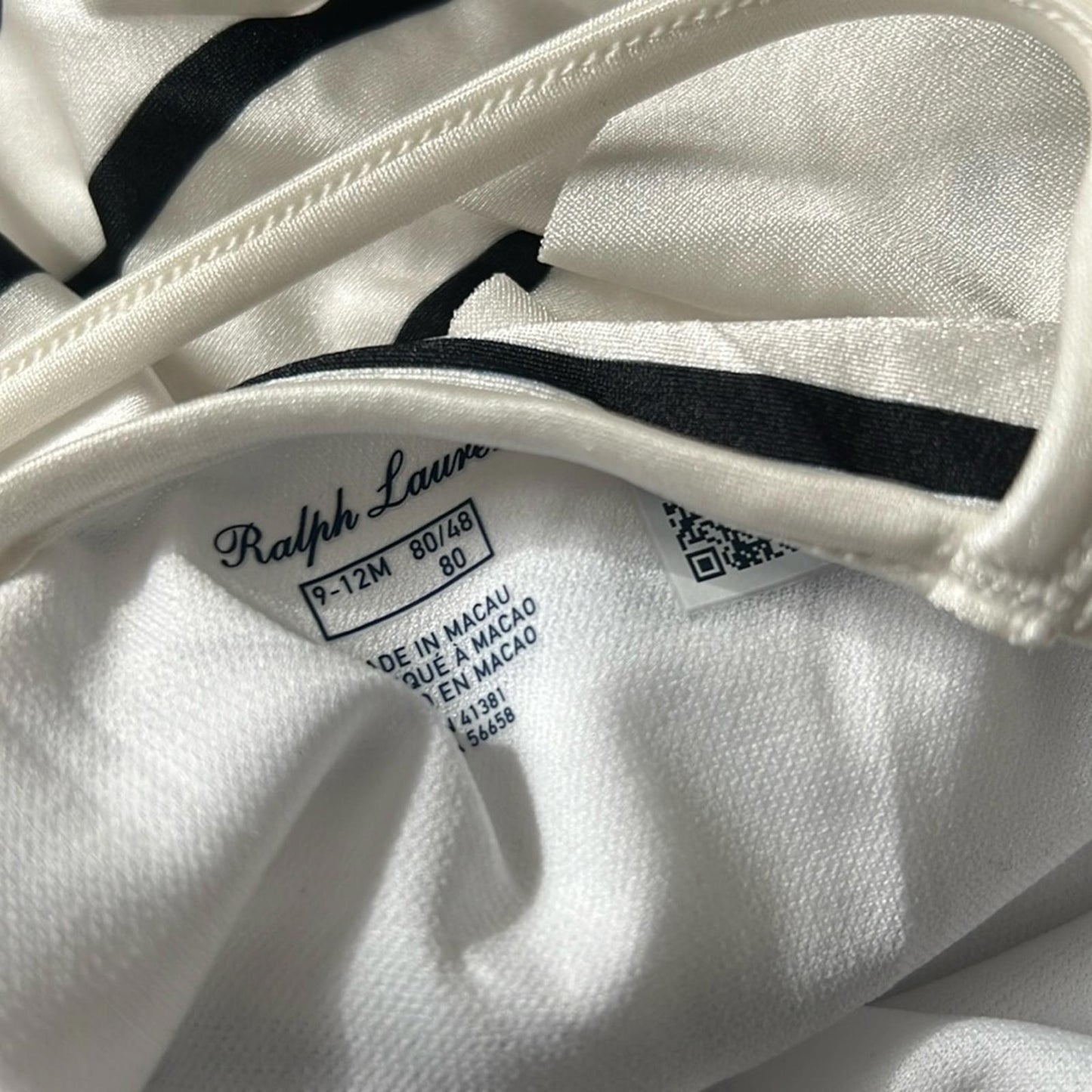 Ralph Lauren Kids Striped Ruffled One-Piece Swimsuit (9M/12M) New w/Tag