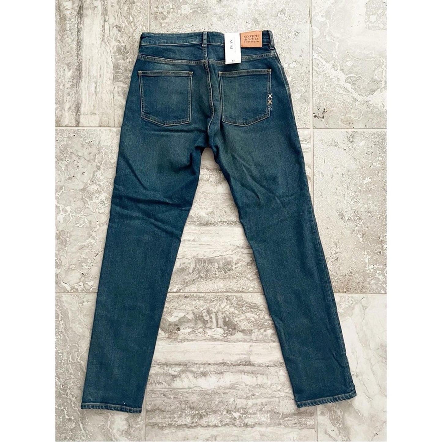 Scotch & Soda Boys' Dean Tapered Mid Rise Jeans - Big Kid Size 16, New w/Tag