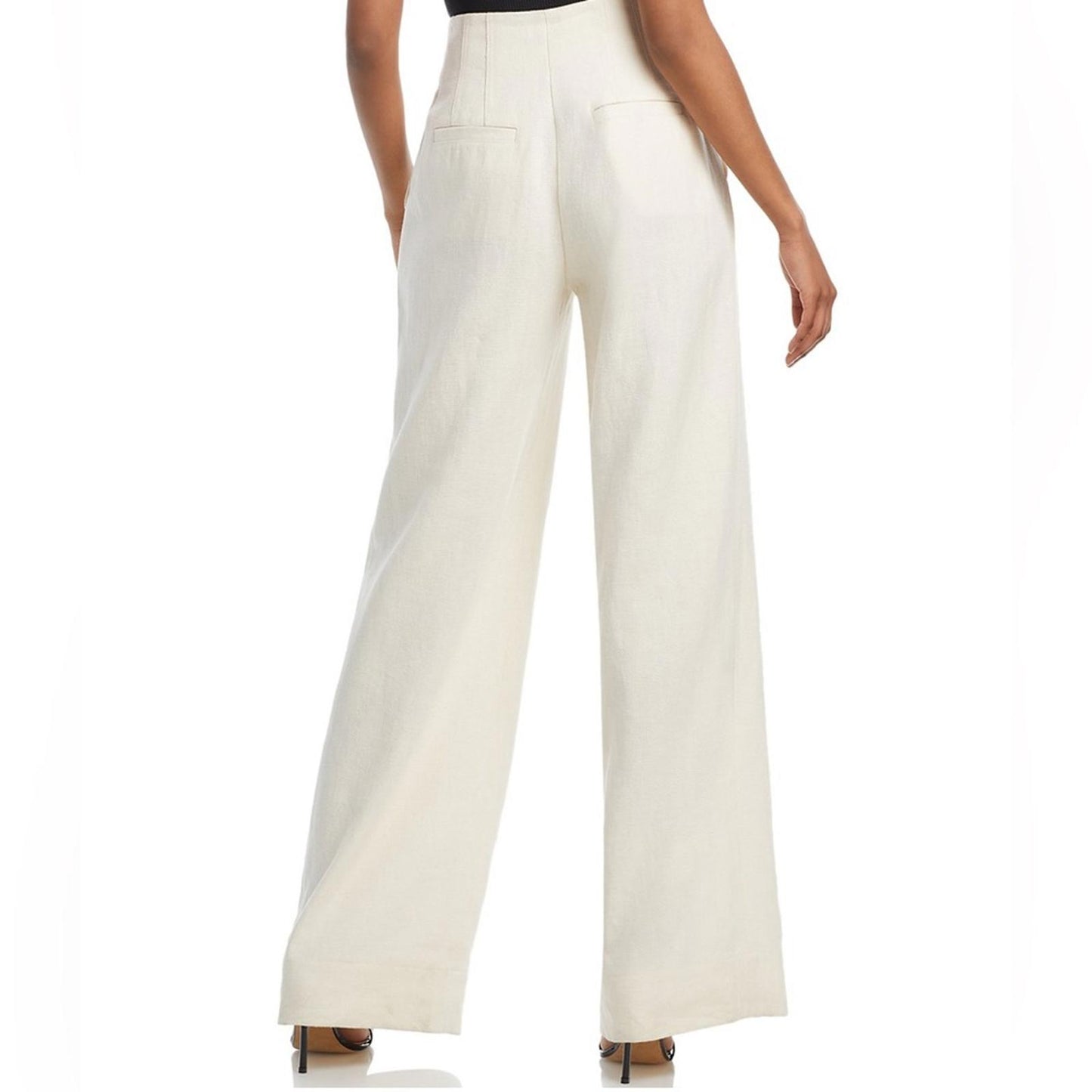 A.L.C. Bennett Pleated Wide Leg Pants in Ecru, Size 0 New w/Tag $495 (SOLD OUT)