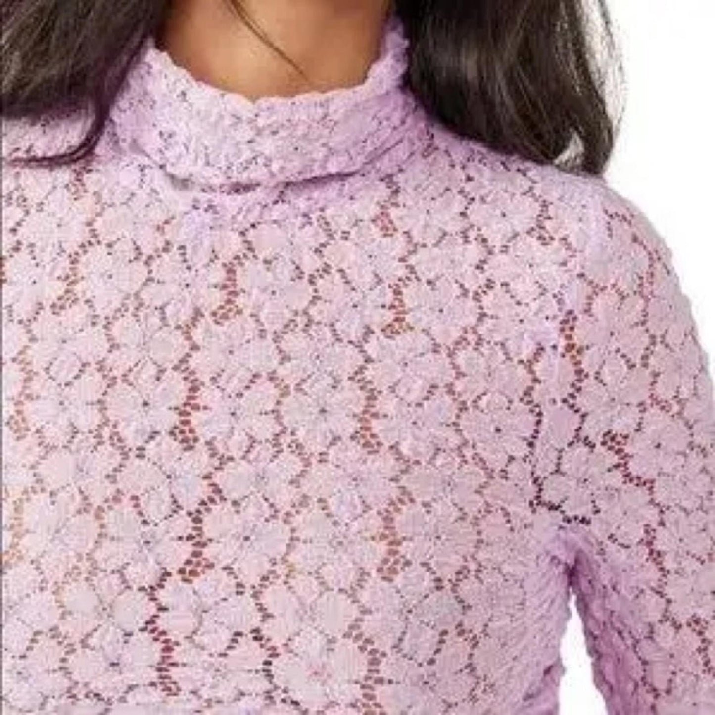 Intimately Free People Lavender Day N Night Lace Bodysuit, Size L EXCELLENT!