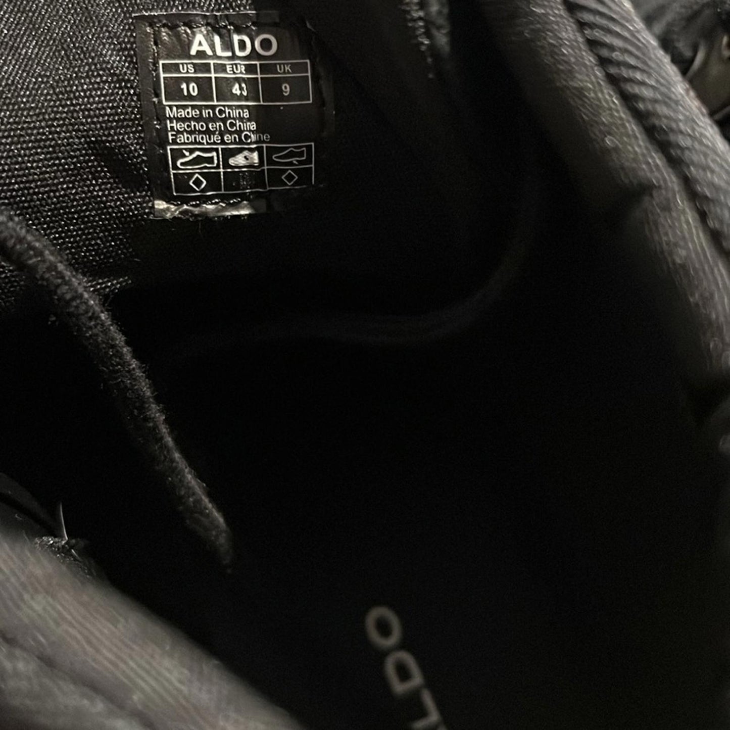 Aldo Kingston Combat Leather Boots in Black, Men’s Size 10, New w/o Box $140