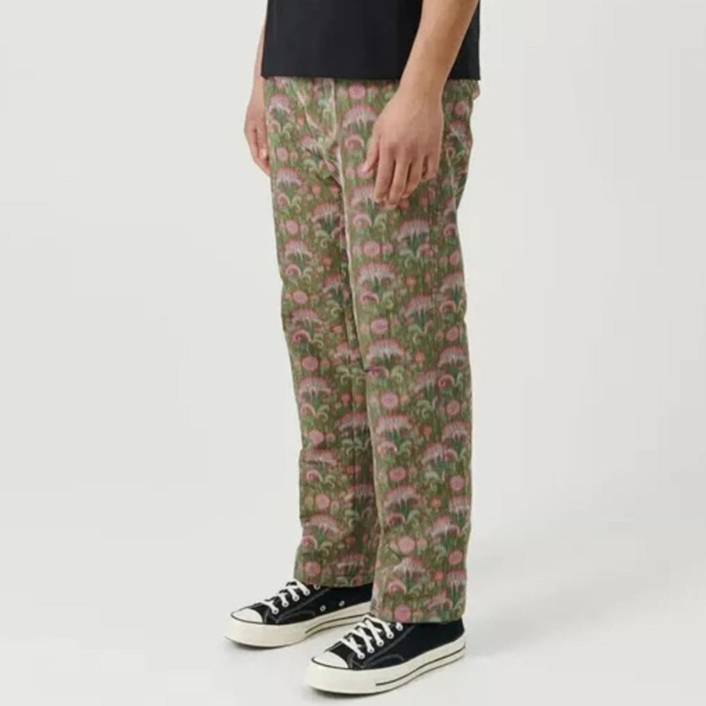 Soulland Men's Erich Drawstring Pants in Green Multi, Size S New w/Tag