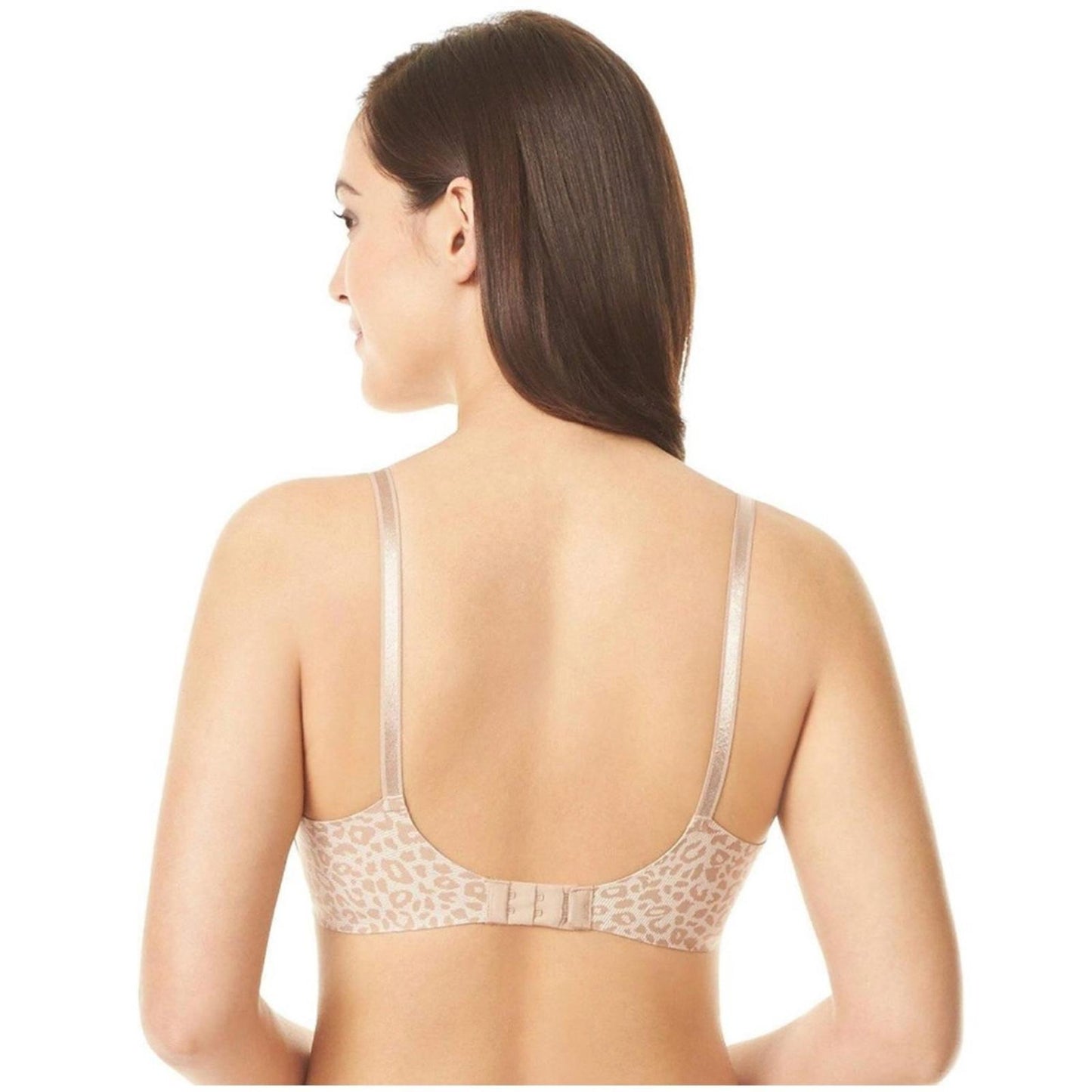 Olga Full Figure No Side Effects Underwire 2ply Animal Print Bra, Size 44DD