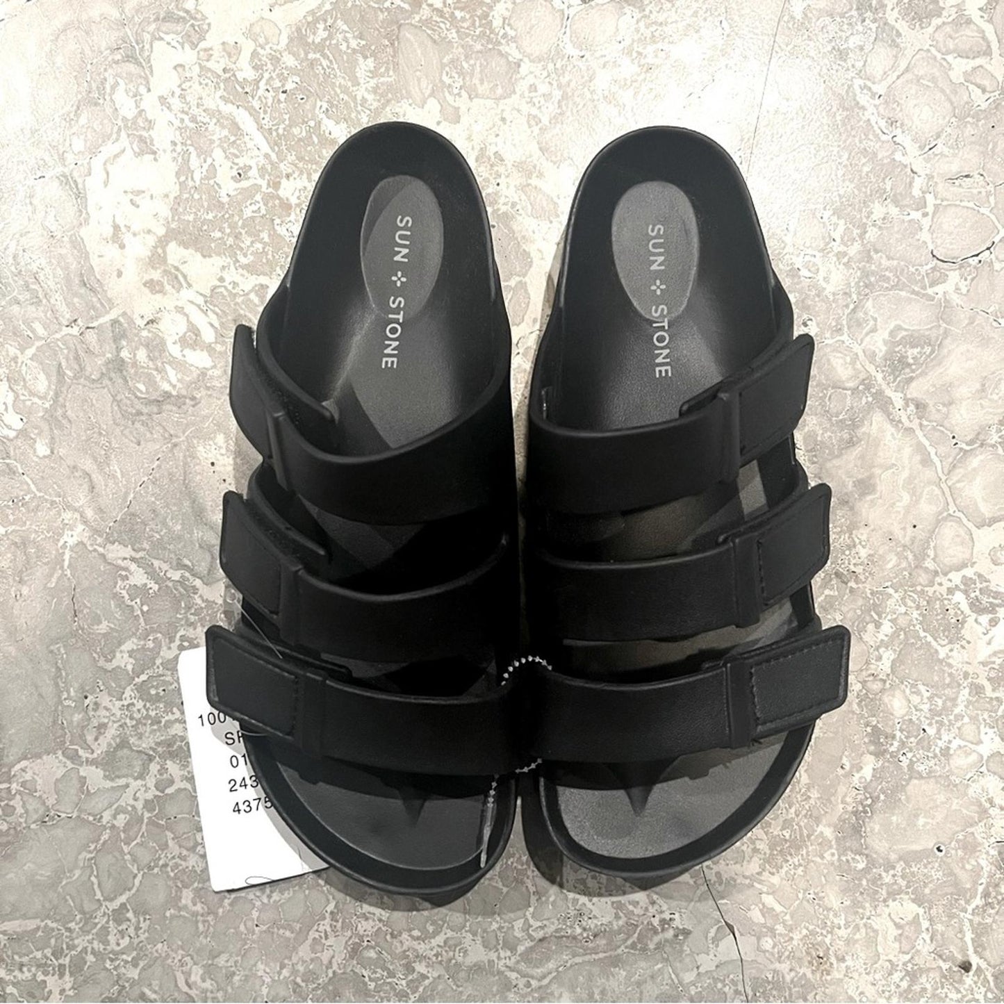 Sun + Stone Adjustable Strap Comfort Bowie Slip On Slide Sandals Size 8 NWT