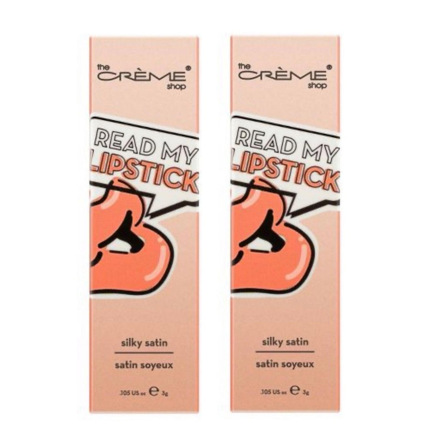 X2 The Crème Shop Read My Lipstick - Peachy Keen - 0.105oz