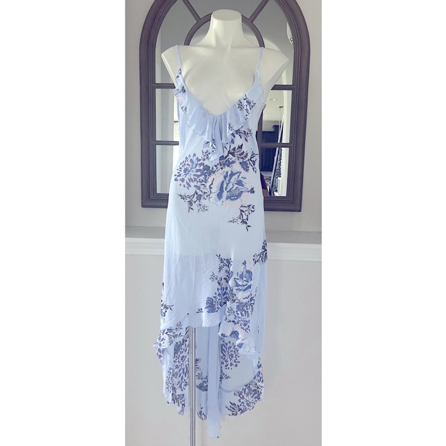 NEW Free People Intimately Getting Out Slip Ruffle Hi-Low Dress XL New w/o Tag