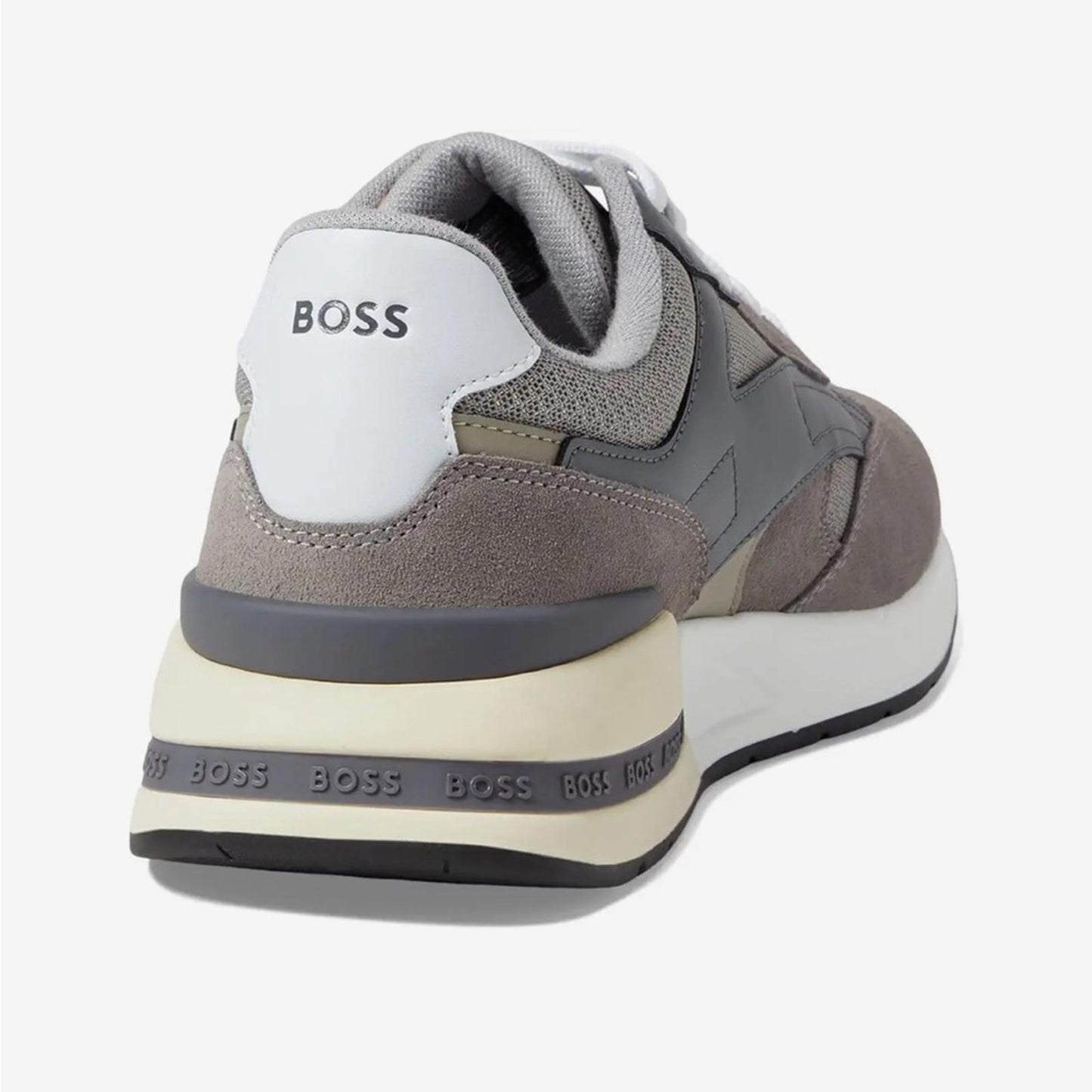 BOSS Kurt Low Top Sneakers Medium Grey Size EU 45, US 12 New in Box Retail $199