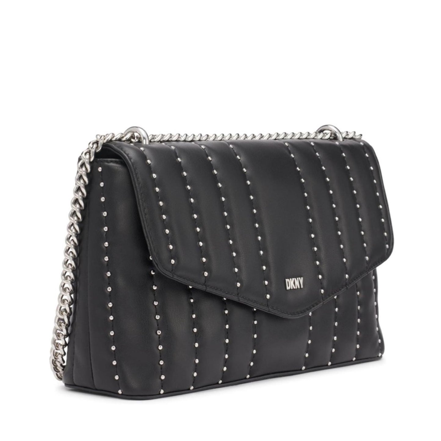 DKNY Lexington Park Shoulder Bag in Black/Silver Detail New w/Tag