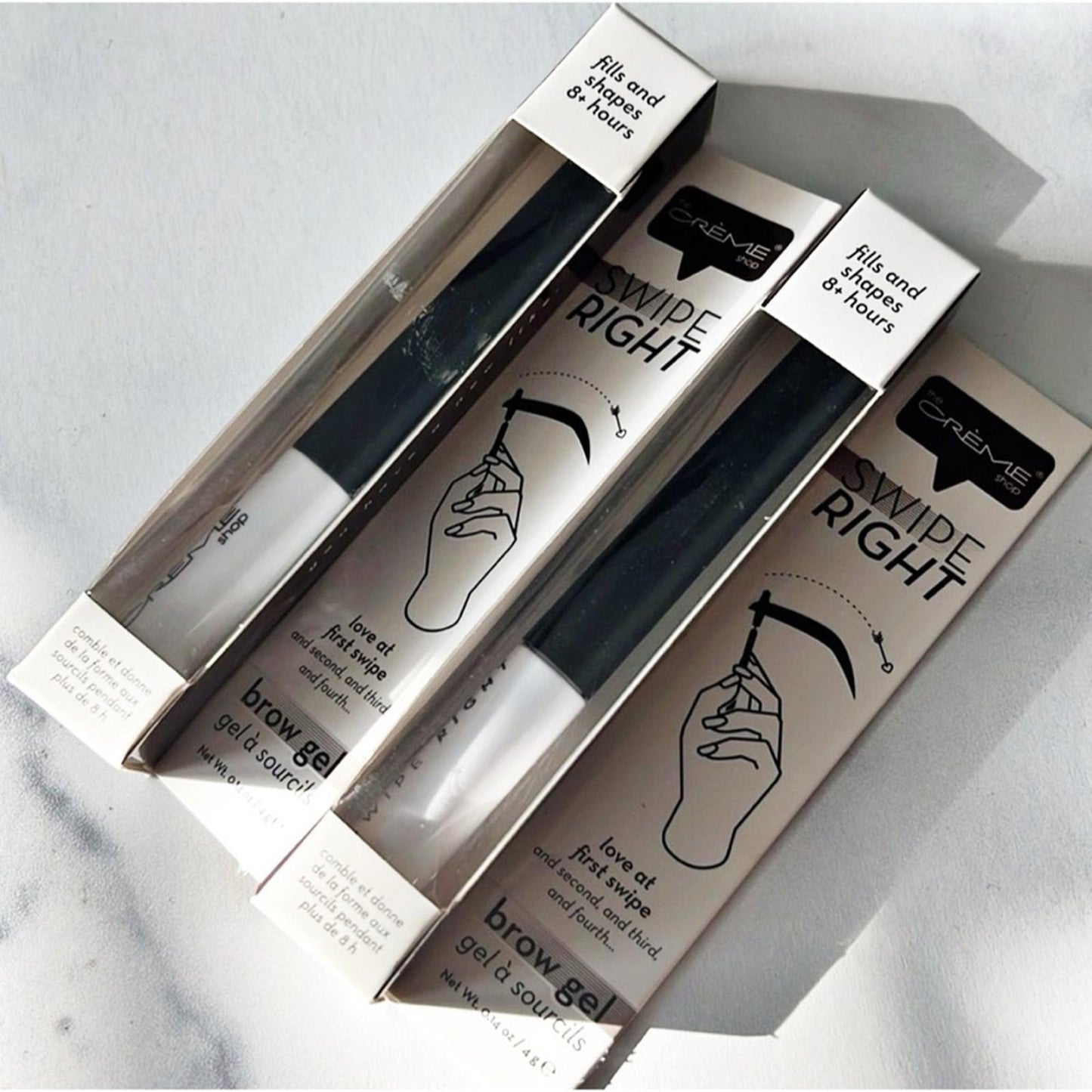 X2 The Crème Shop Swipe Right Brow Gel in Black, New w/Tag
