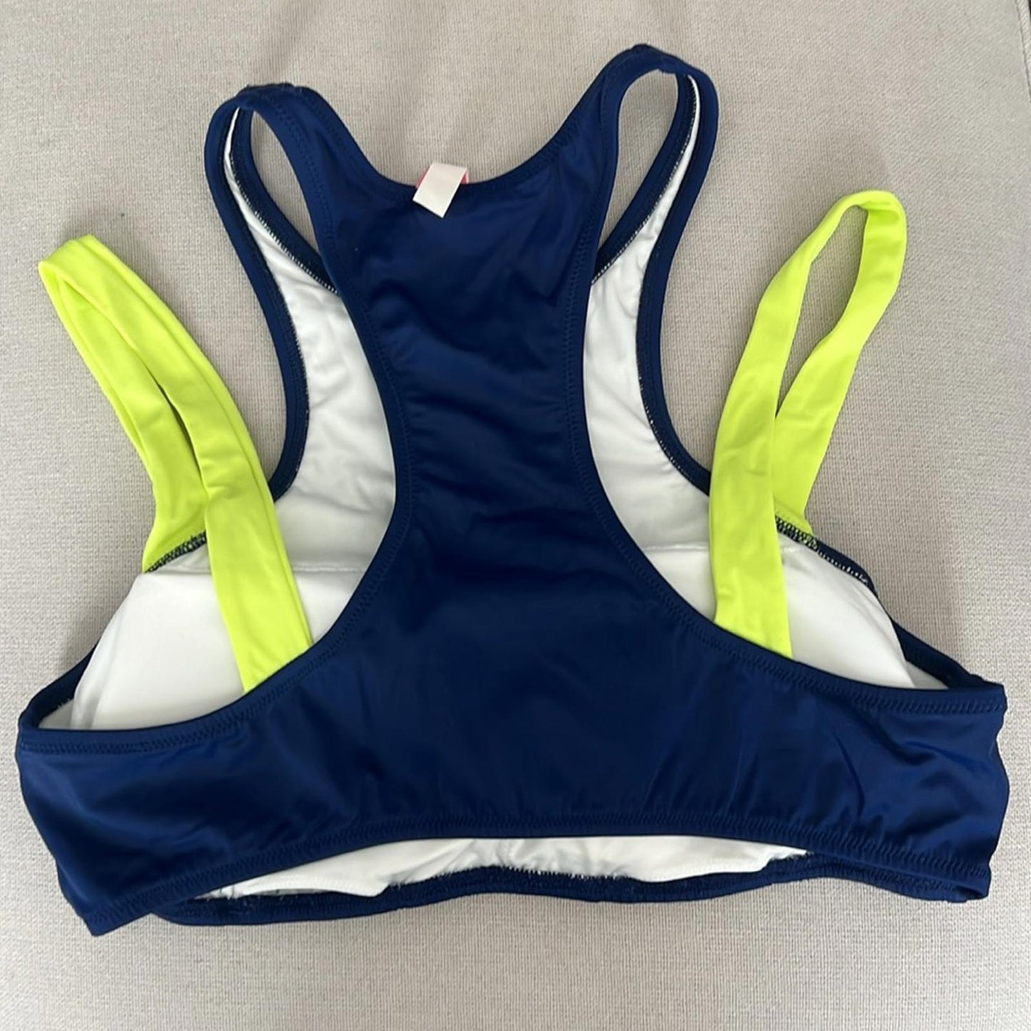 Victoria Secret Racerback Bra Bikini Top w/Removable Pads, Size L