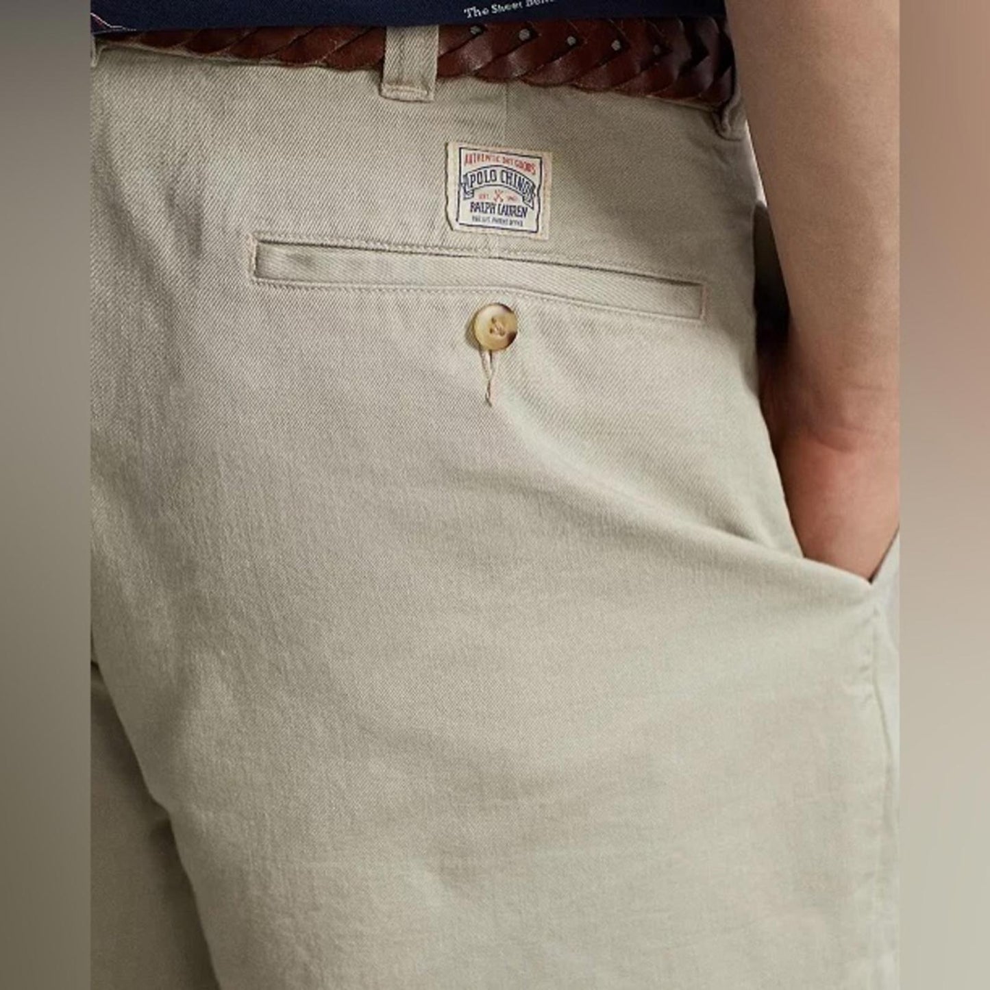 Polo Ralph Lauren 6” Burroughs Relaxed Fit Chino Shorts, Khaki Size 42 NEW $168