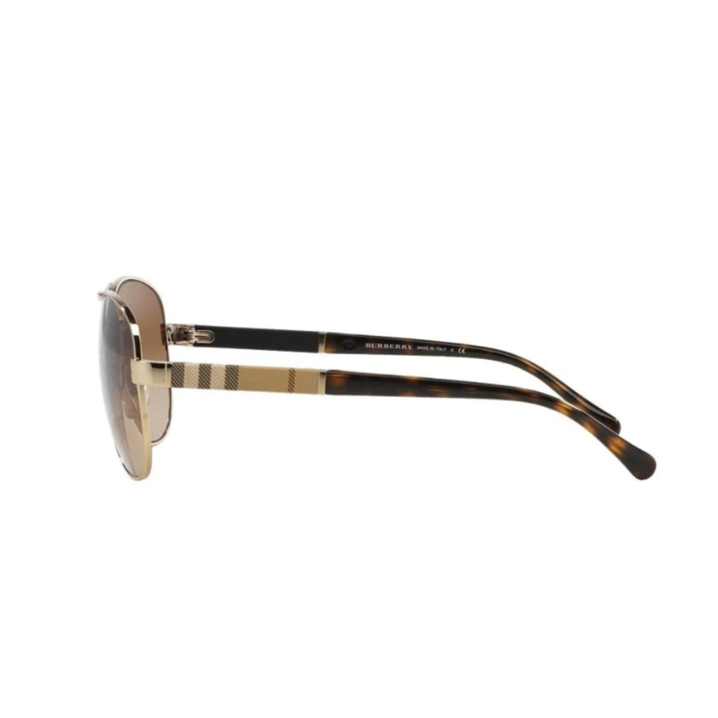 Burberry Pilot-Shaped Sunglasses, Light Gold & Brown Gradient Lens, New w/Tag