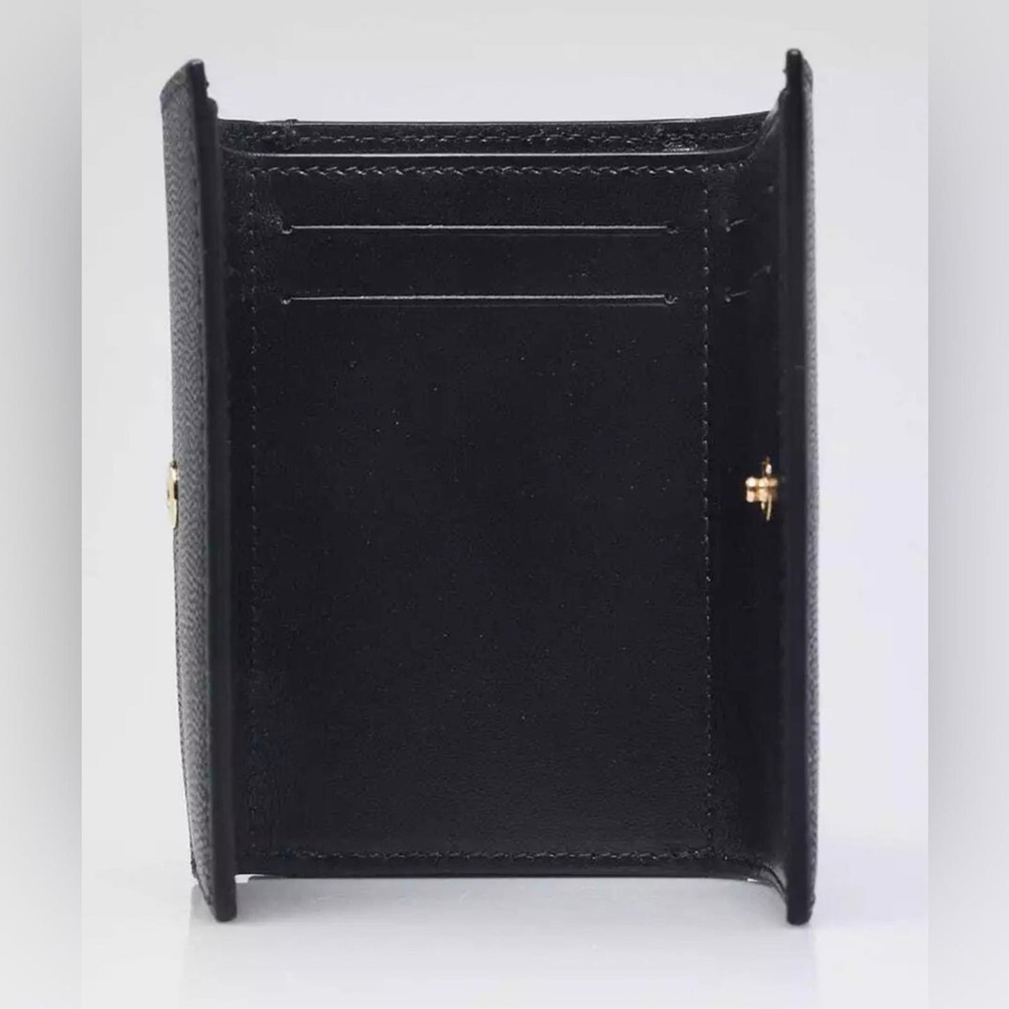 Burberry Pebbled Leather Lark TB Compact Wallet in Black EXCELLENT!