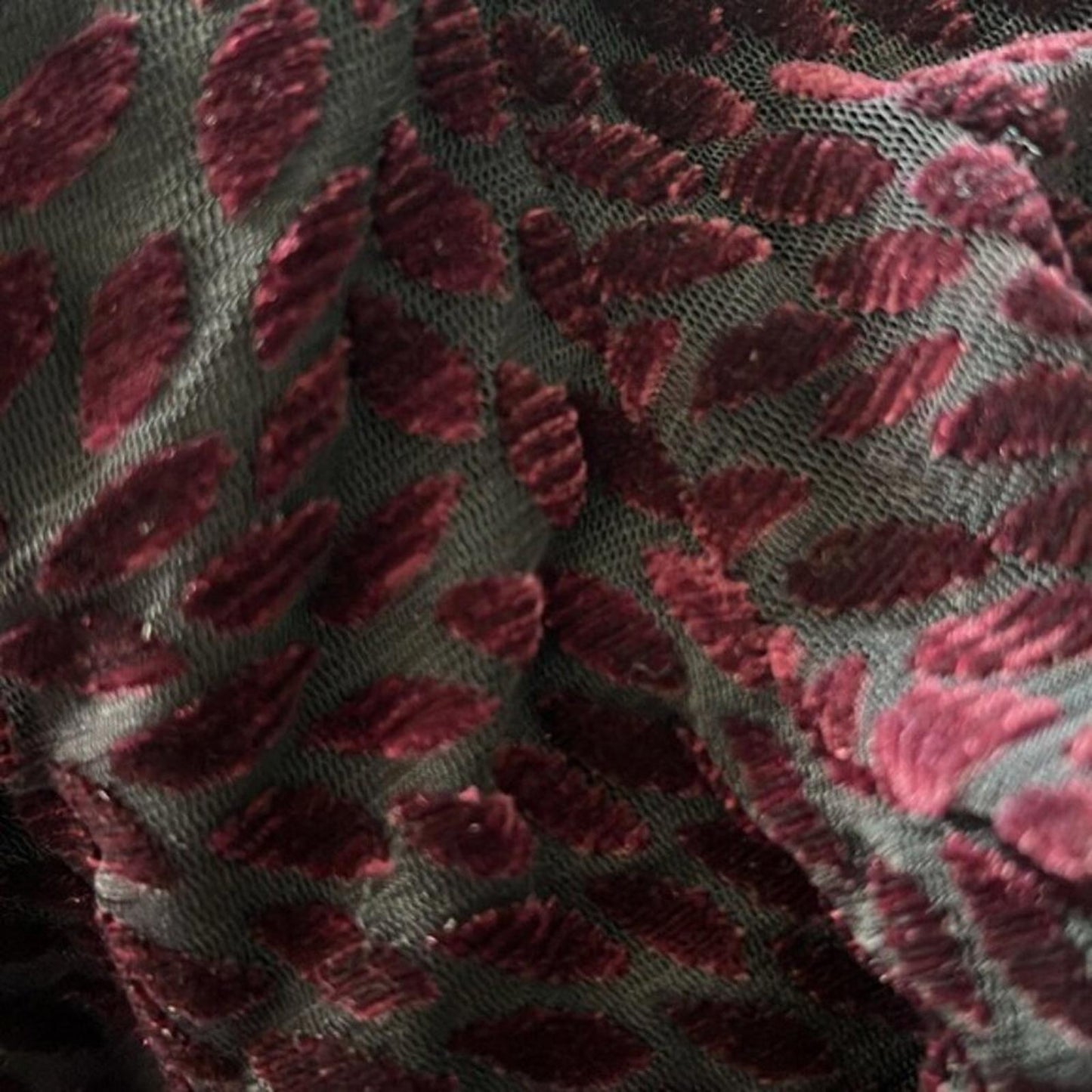 Ramy Brook Aman Mini Dress in Velvet Burnout Print Plum Berry Size XL NWT $395