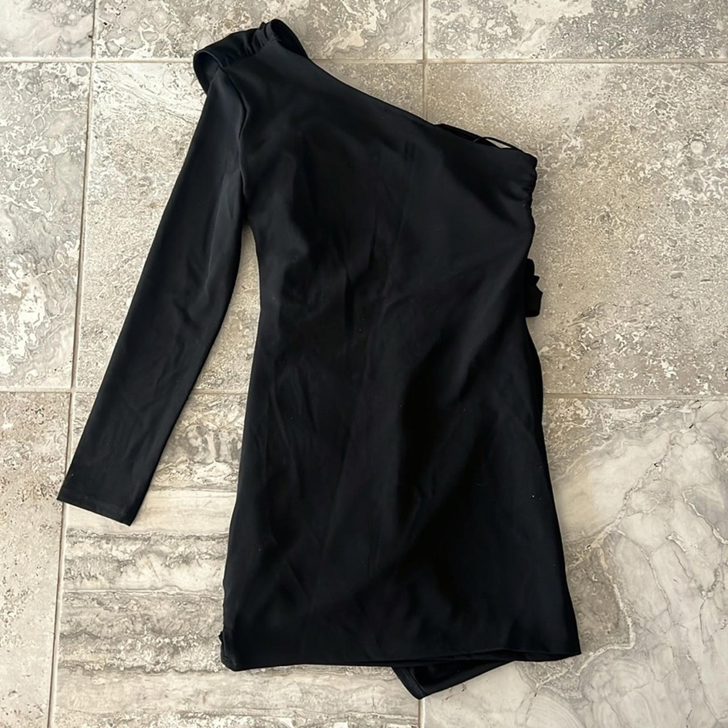 Lea & Viola Women’s Ruched One Shoulder Cocktail Dress, Size L NWT $210
