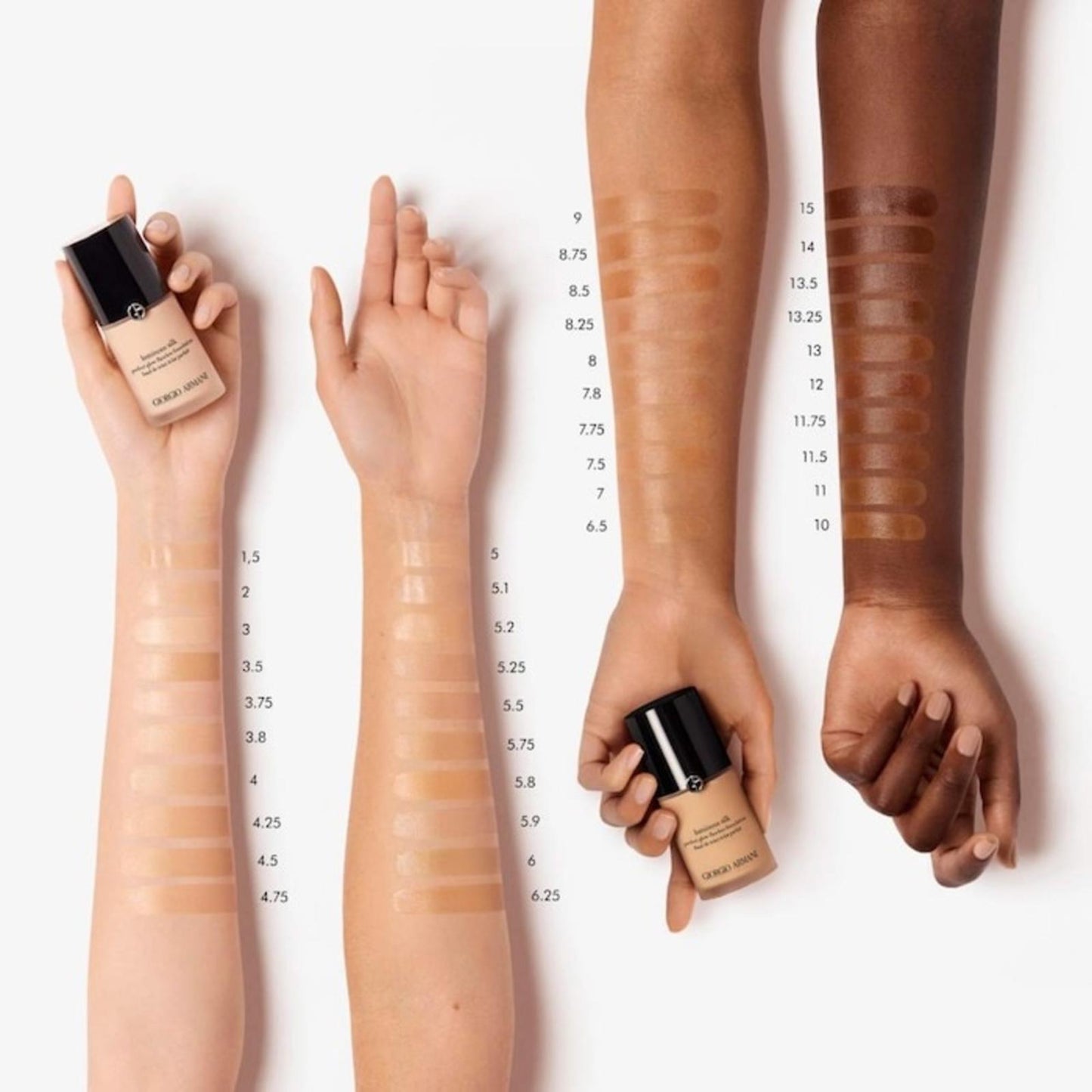 Armani Beauty Luminous Silk Perfect Glow Flawless Foundation #13.5 NEW