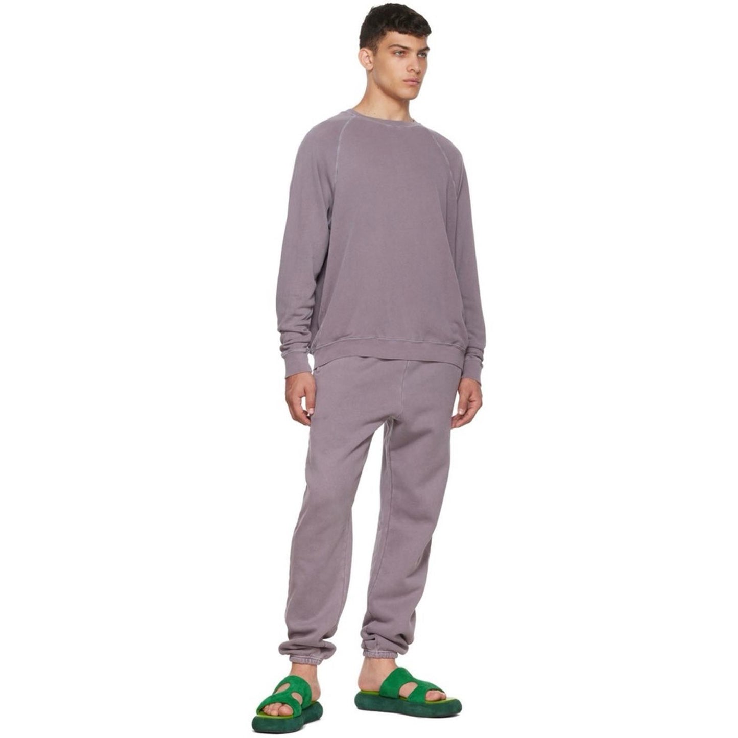 Les Tien Purple Cotton Lounge Pants, Size L EXCELLENT! $154