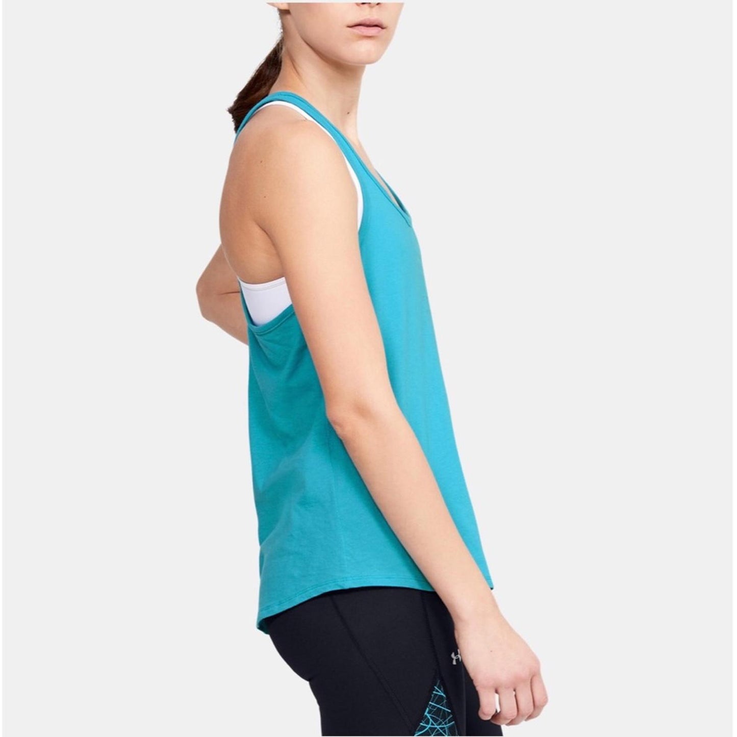 Under Armour Graphic Escape Blue Haze Tank Top, Size XS New w/Tag $25