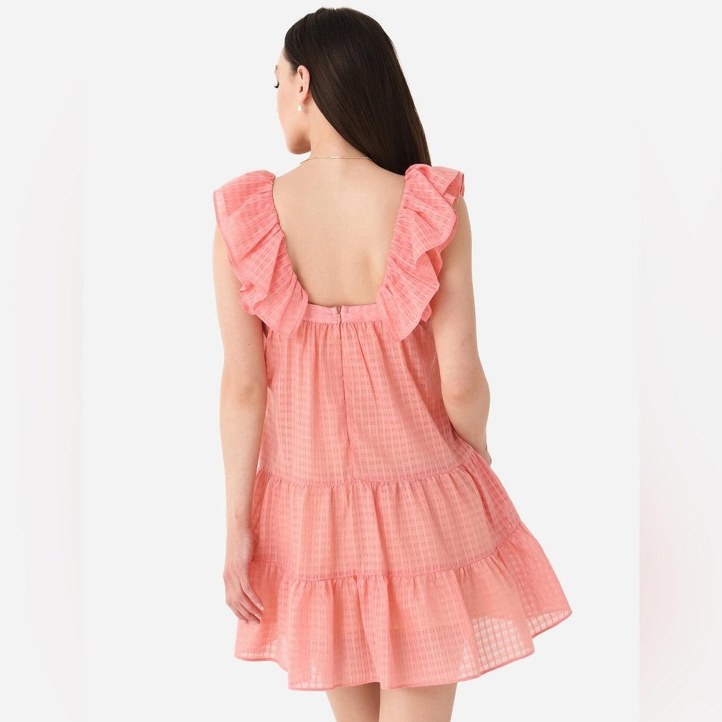KATHARINE KIDD Maja PG Dress in Pink Gingham Print, Size L New w/Tag AMAZING!!