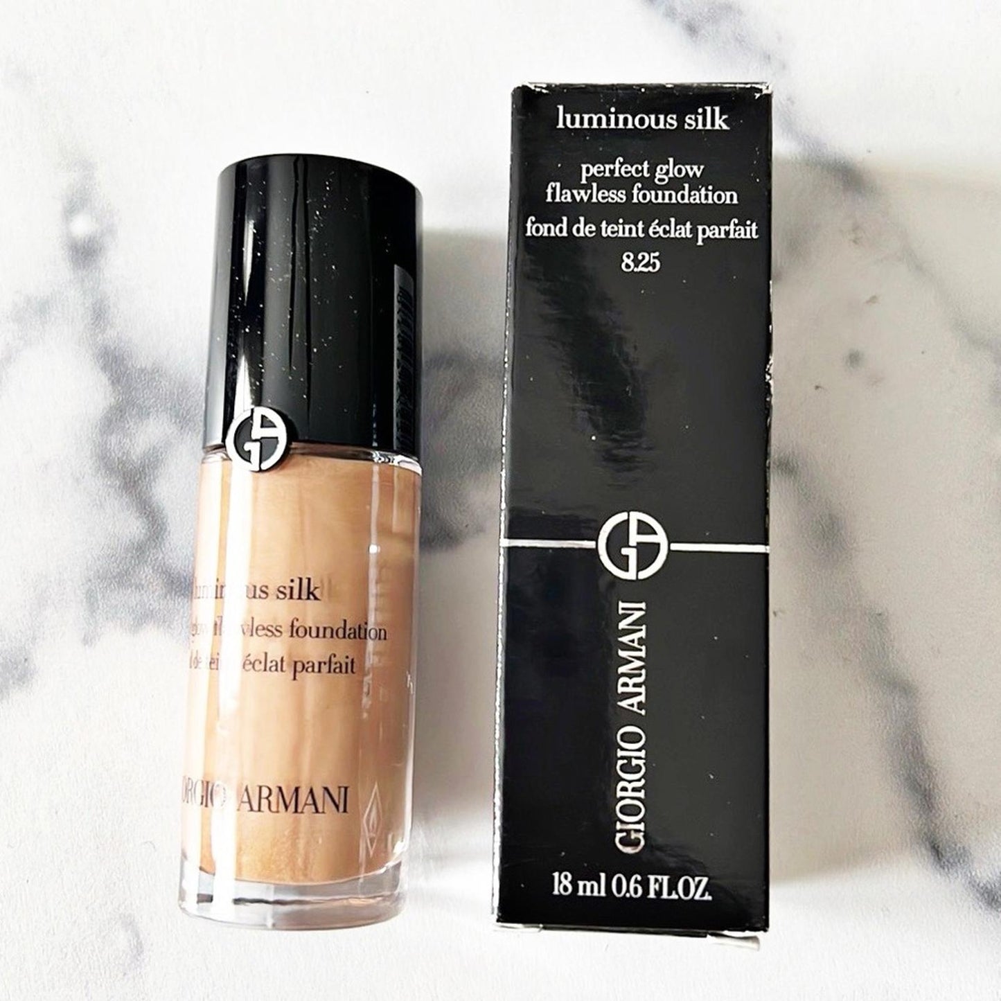 Armani Beauty #8.25 Luminous Silk Perfect Glow Flawless Oil-Free Foundation Mini