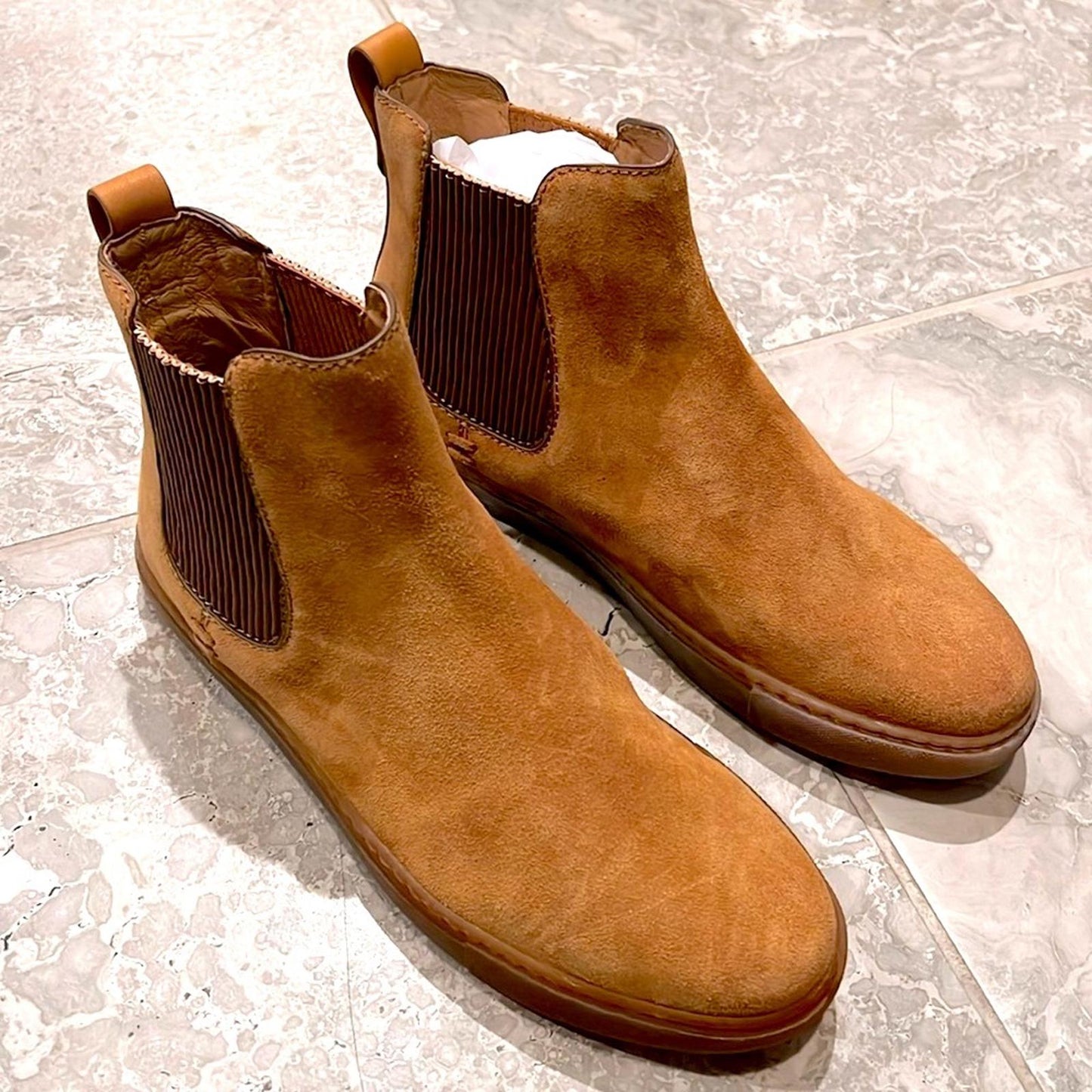 Gentle Souls Men's Nyle Chelsea Sneaker Boots in Luggage Size 8.5 EXCELLENT $325