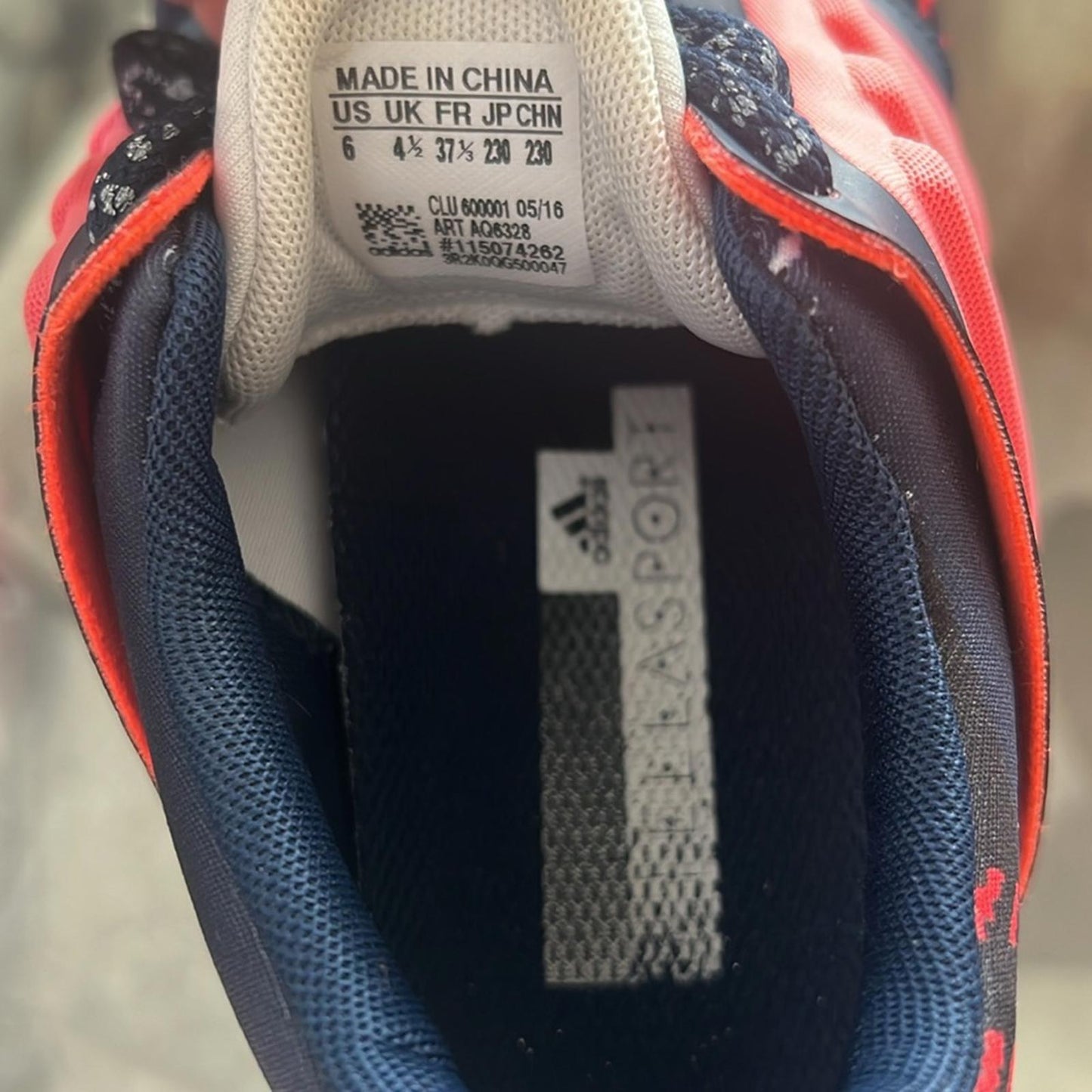 Adidas Stellasport Yvori Navy Sneakers, Size 6 EXCELLENT!