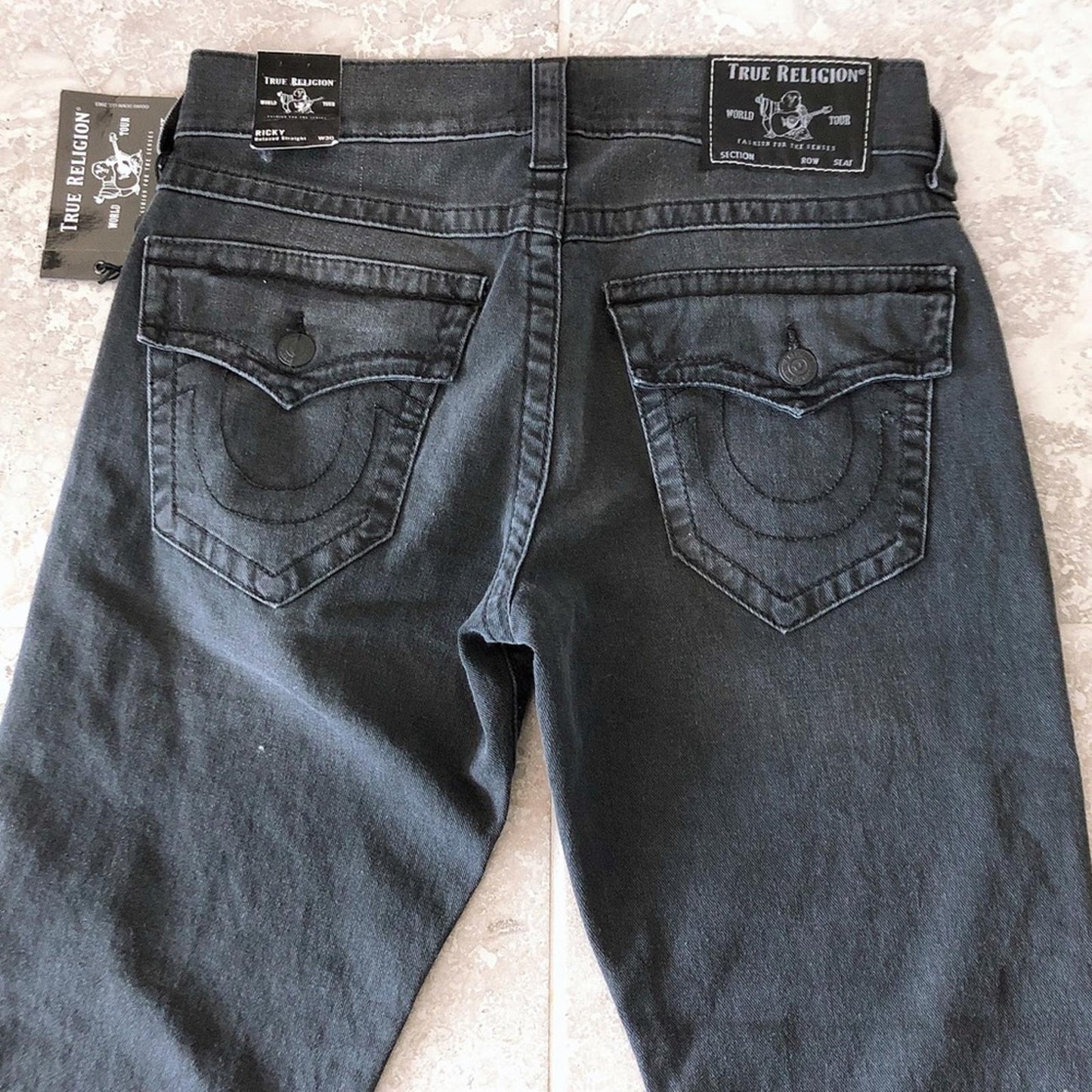 NEW True Religion Men’s Ricky Straight Leg Jeans, Size 30 New w/Tag Retail $159