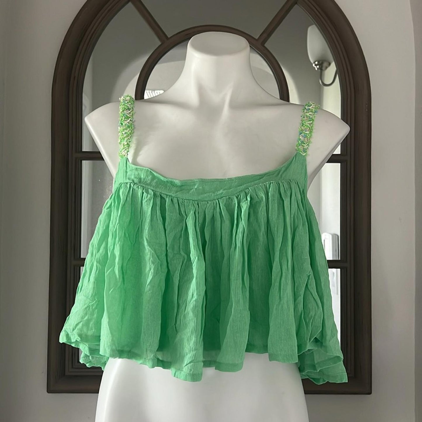 KOCH Women's Eliza Top in Sea Glass Green, Size S New w/Tag Retail $320