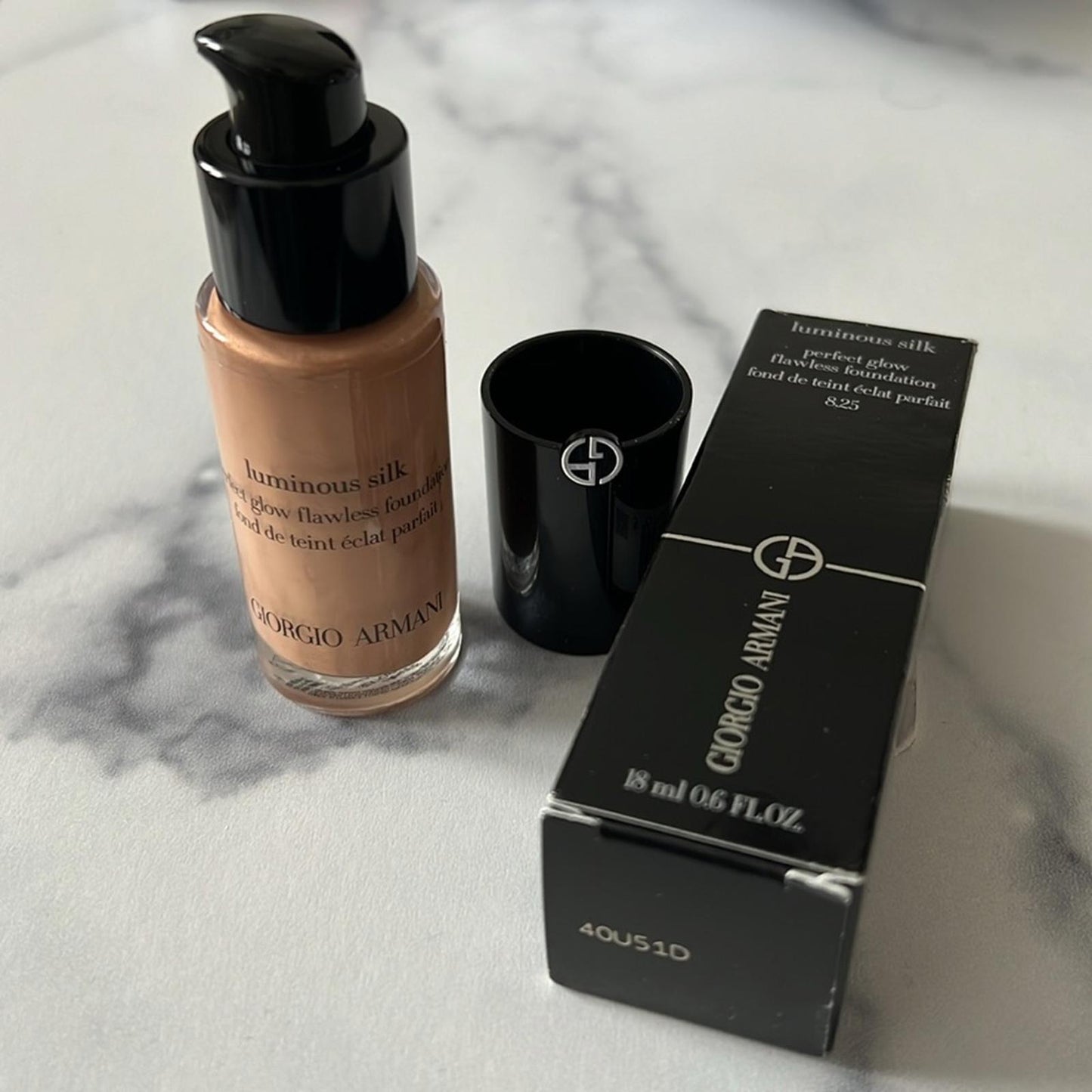 Armani Beauty #8.25 Luminous Silk Perfect Glow Flawless Oil-Free Foundation Mini