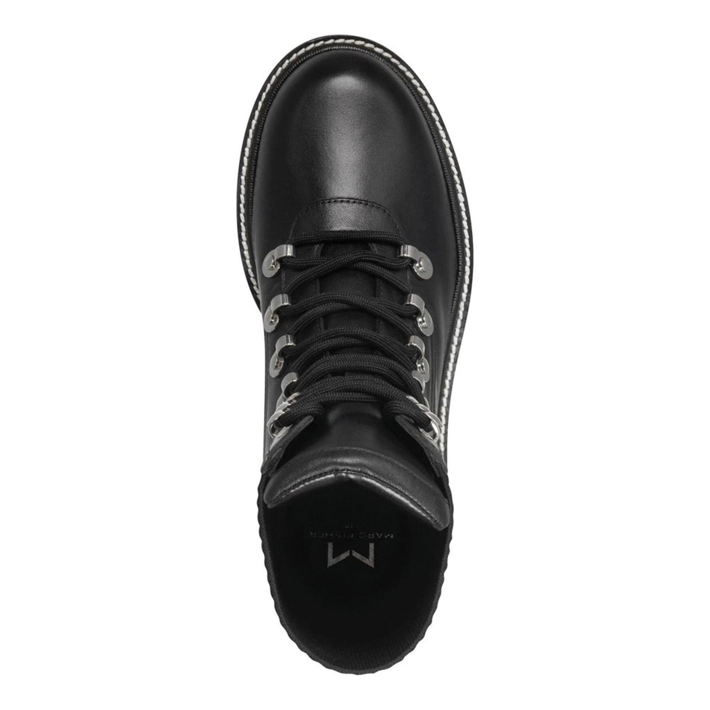 Marc Fisher LTD Combat Lace-up Boots, Black Size 5M New in Box Retail $259