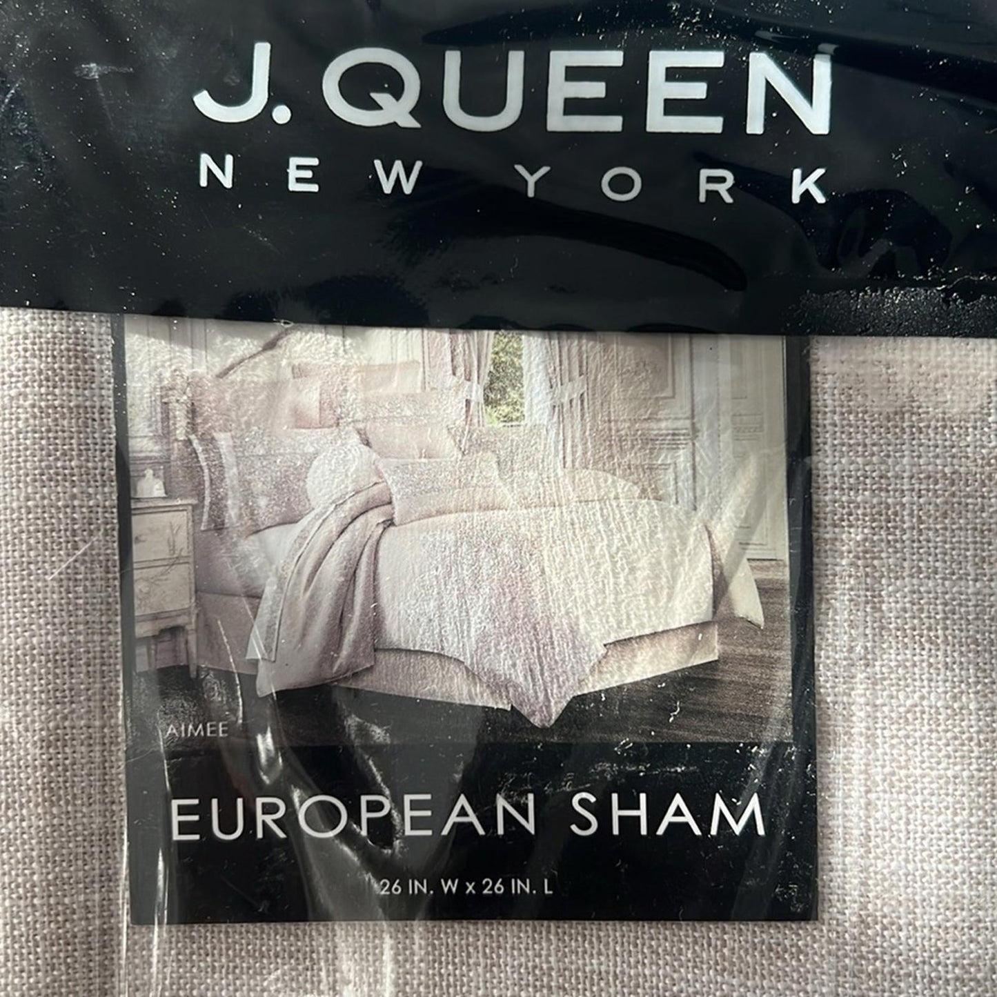x2 J.Queen New York Aimee European Shams 26”x26” New w/Tag Retail $170