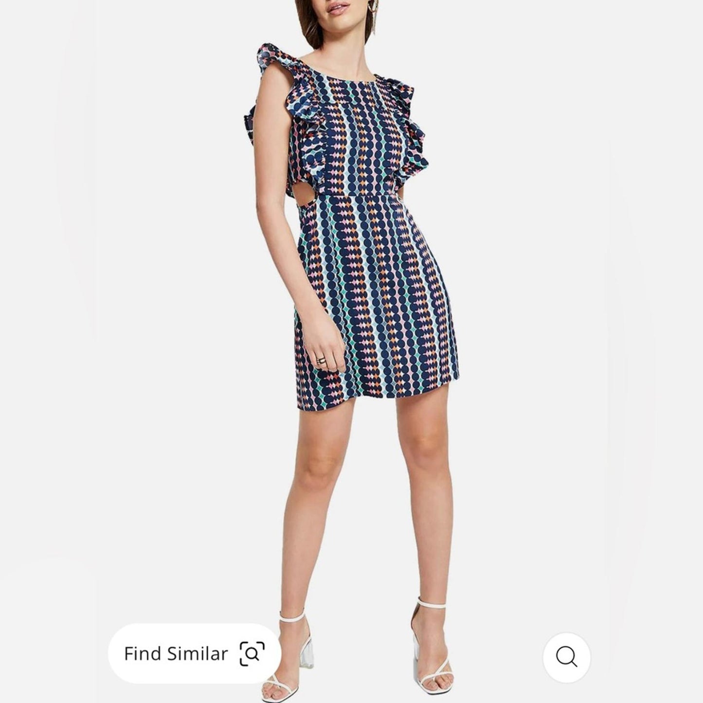 NWT Bar III Women’s Printed Cut-Out Shift Dress, Size XS New w/Tag Retail $99