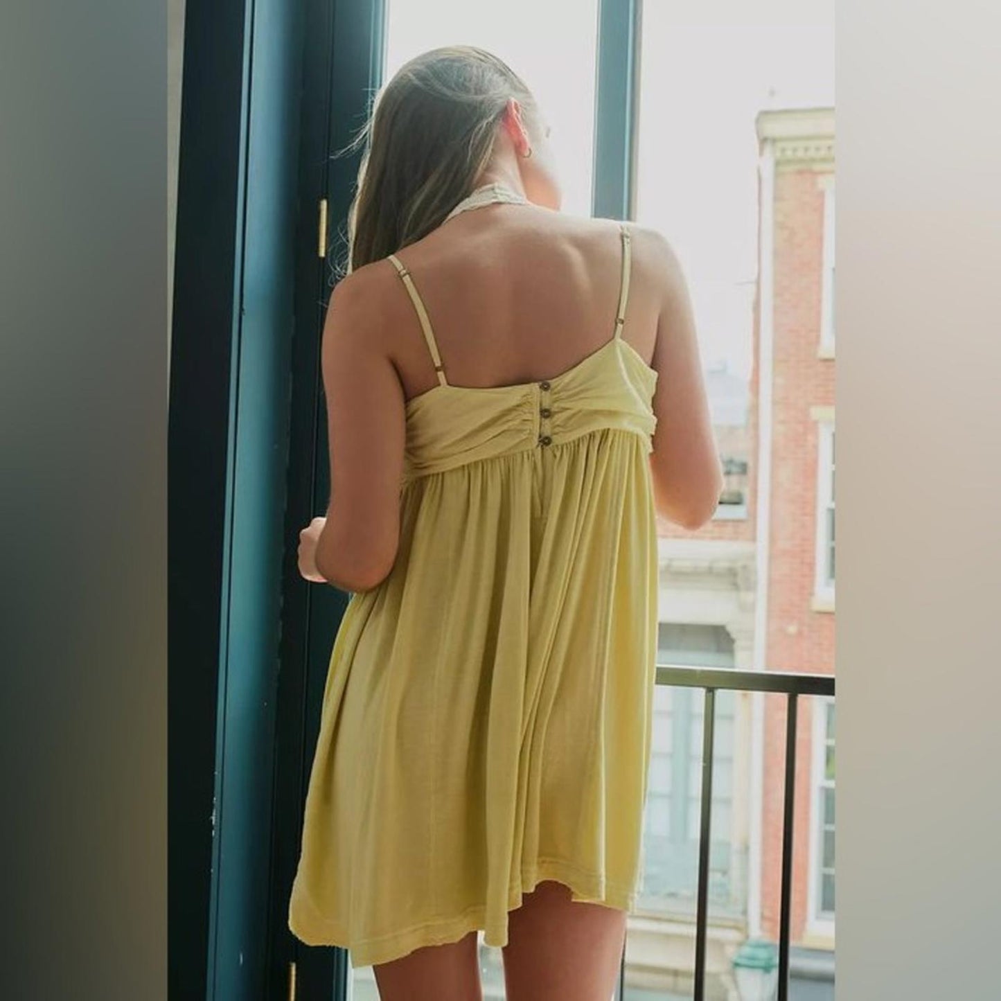 NEW Free People Intimately Heating Up Romper, Yellow Size XS New w/Tag