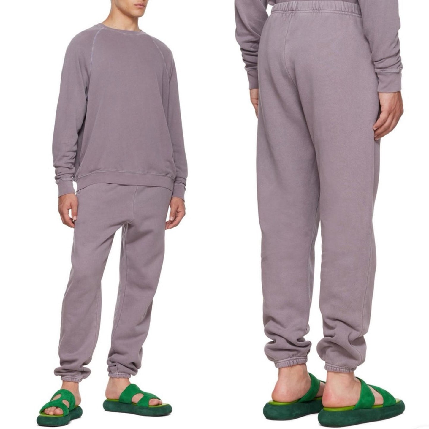 Les Tien Purple Cotton Lounge Pants, Size L EXCELLENT! $154